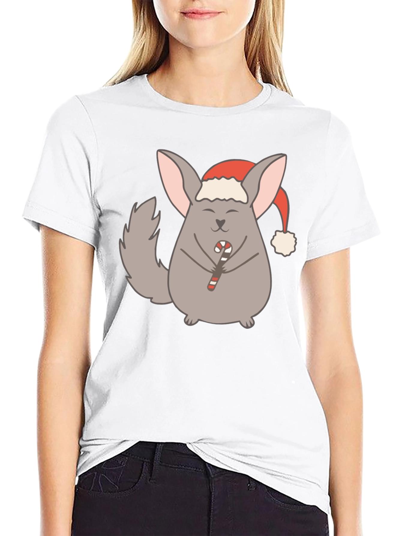 Festive Chinchilla Graphic Tee - Holiday Edition