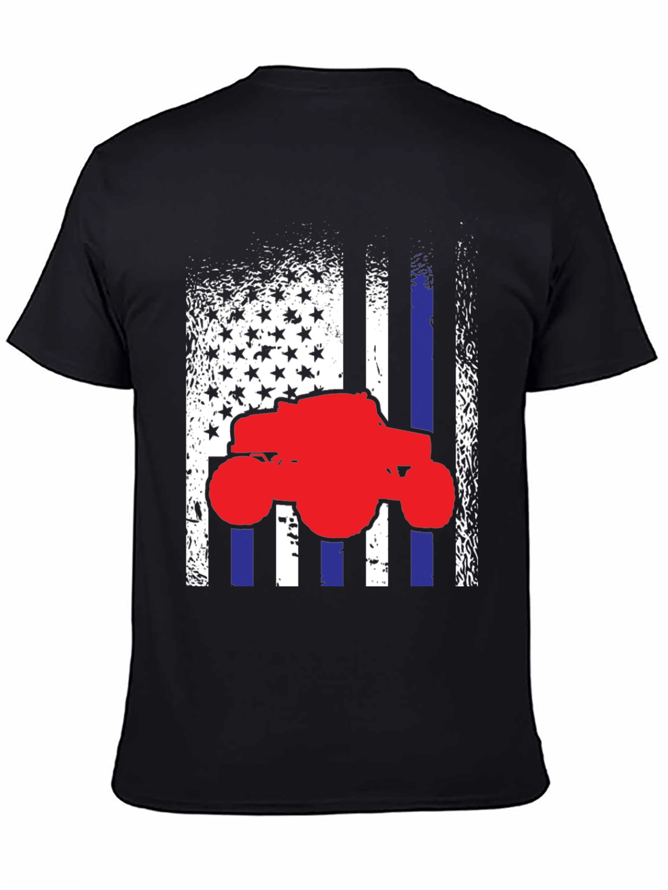 Monster Truck American Flag Graphic Tee