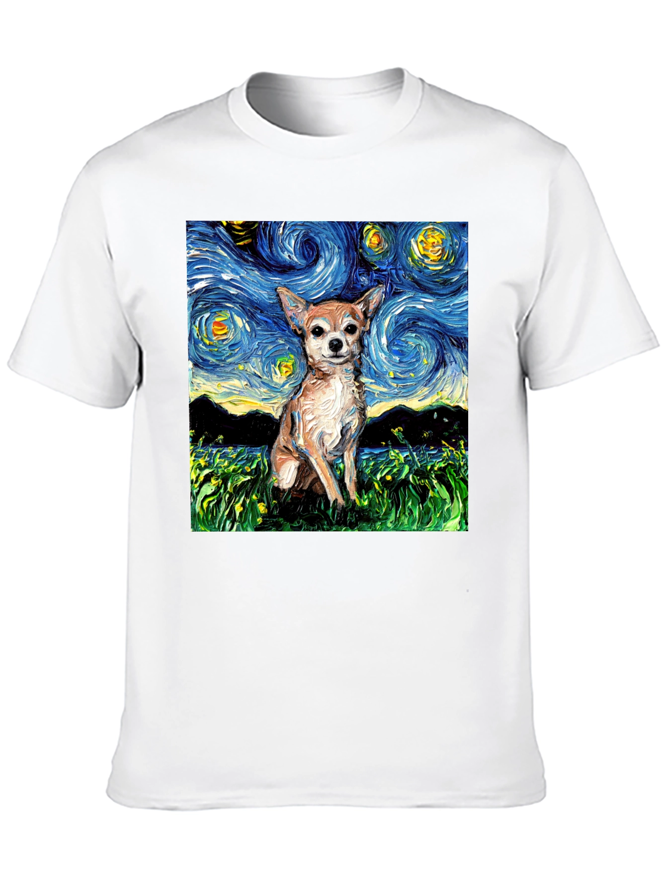 Starry Chihuahua T-Shirt - Artistic Dog Tee