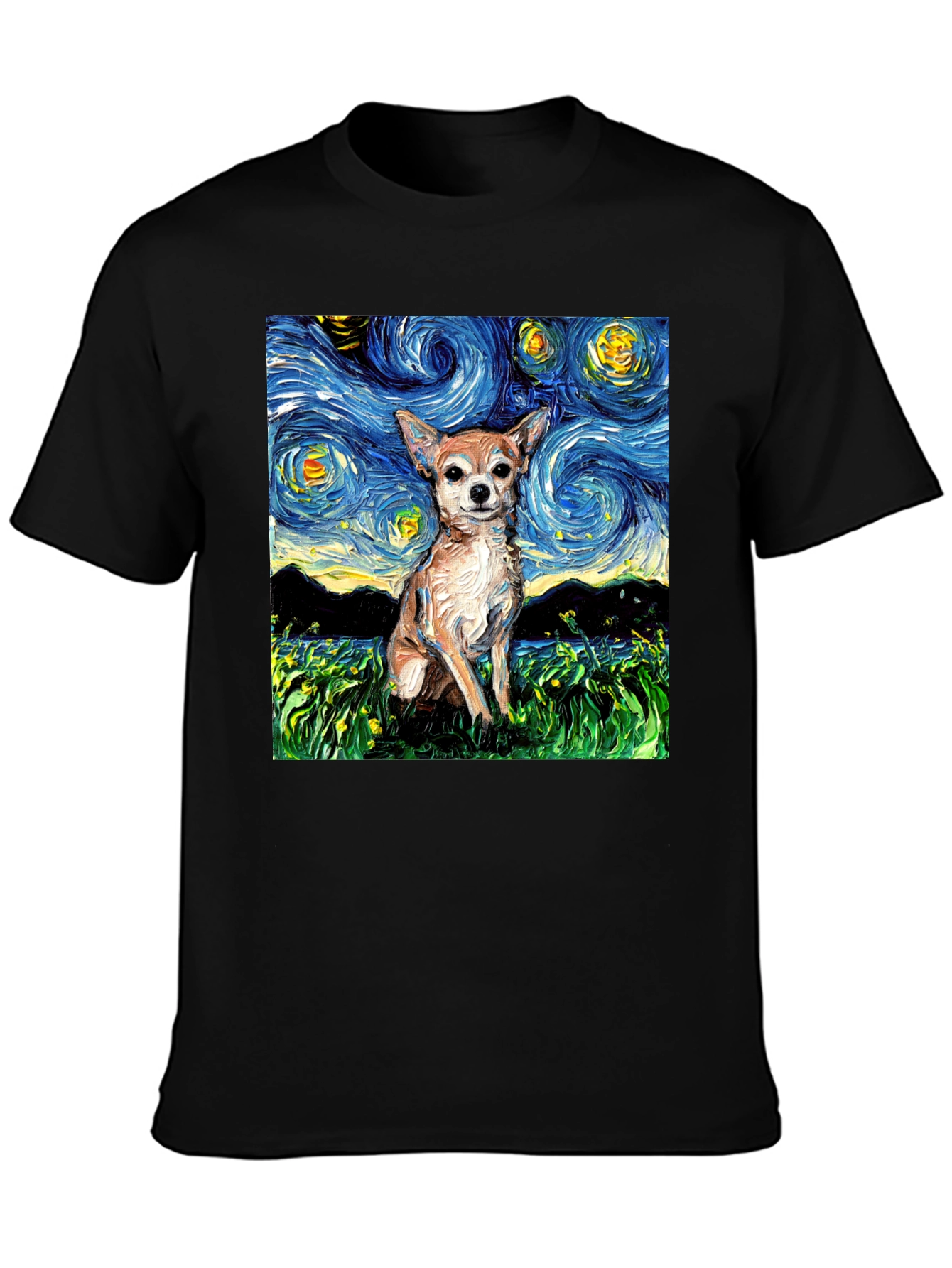 Starry Chihuahua T-Shirt - Artistic Dog Tee