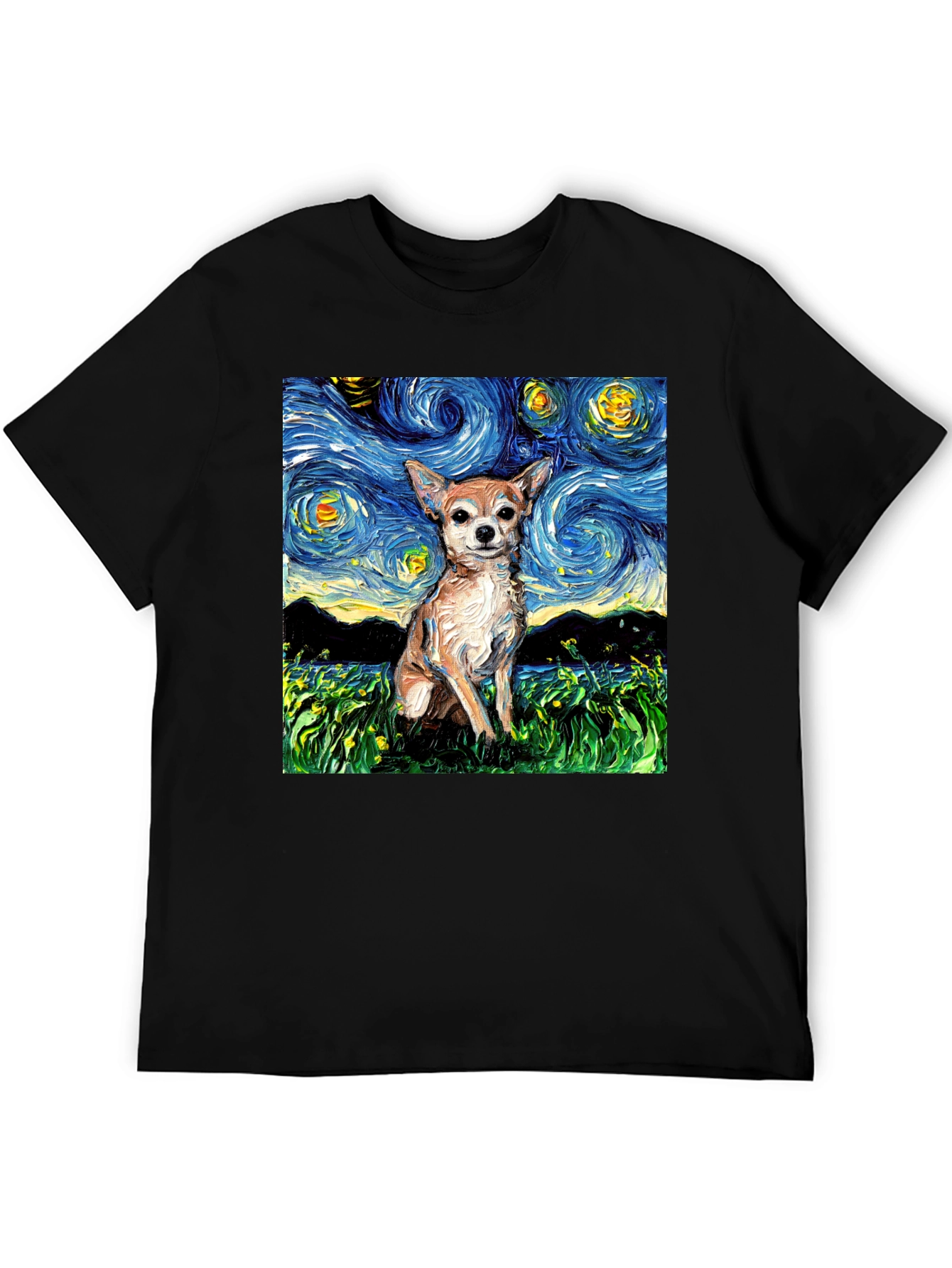 Starry Chihuahua T-Shirt - Artistic Dog Tee