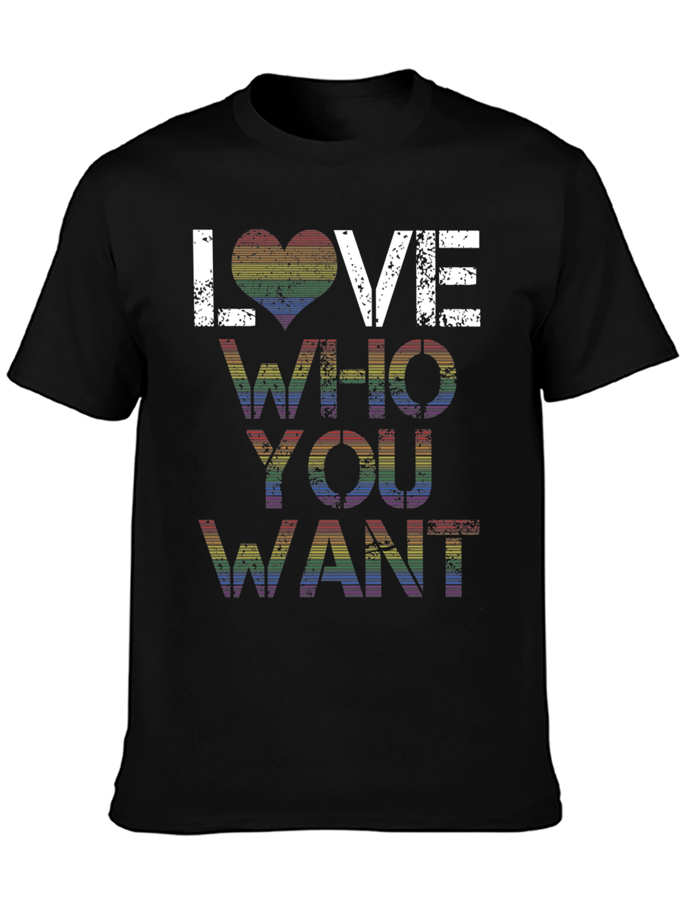 Love Who You Want Rainbow Pride T-Shirt