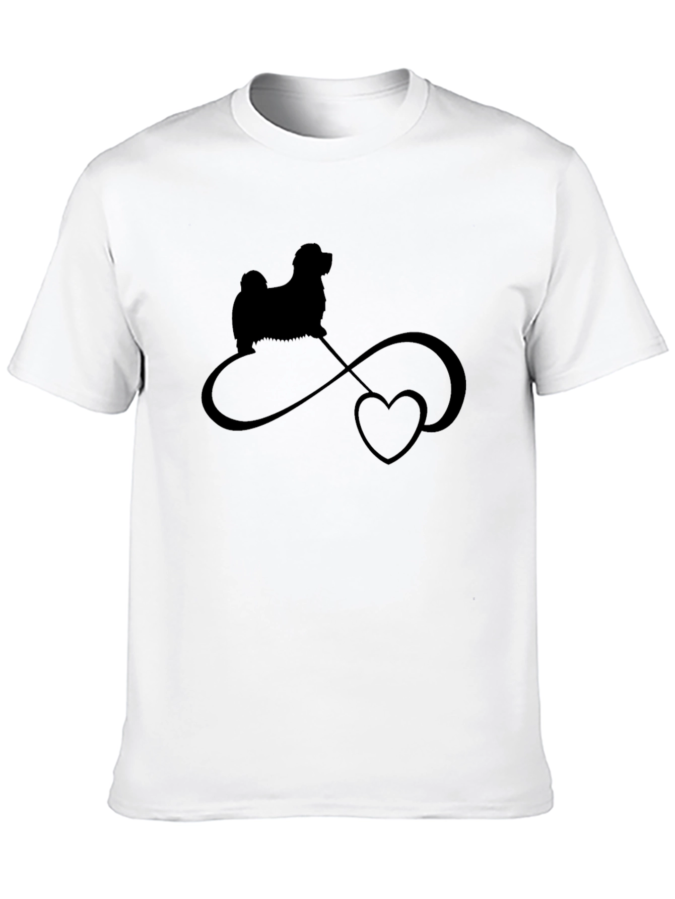 Dog Lover T-Shirt: Infinity Heart Design