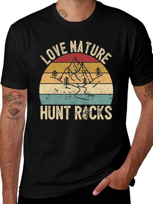 Love Nature Hunt Rocks Graphic Tee