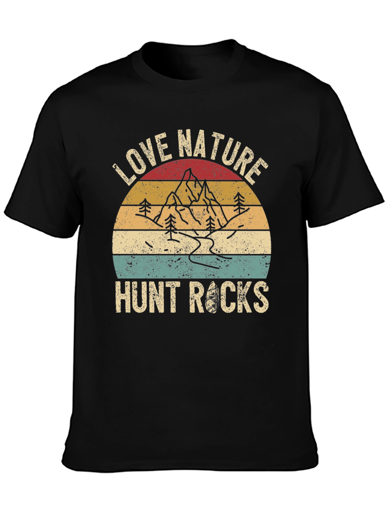 Love Nature Hunt Rocks Graphic Tee