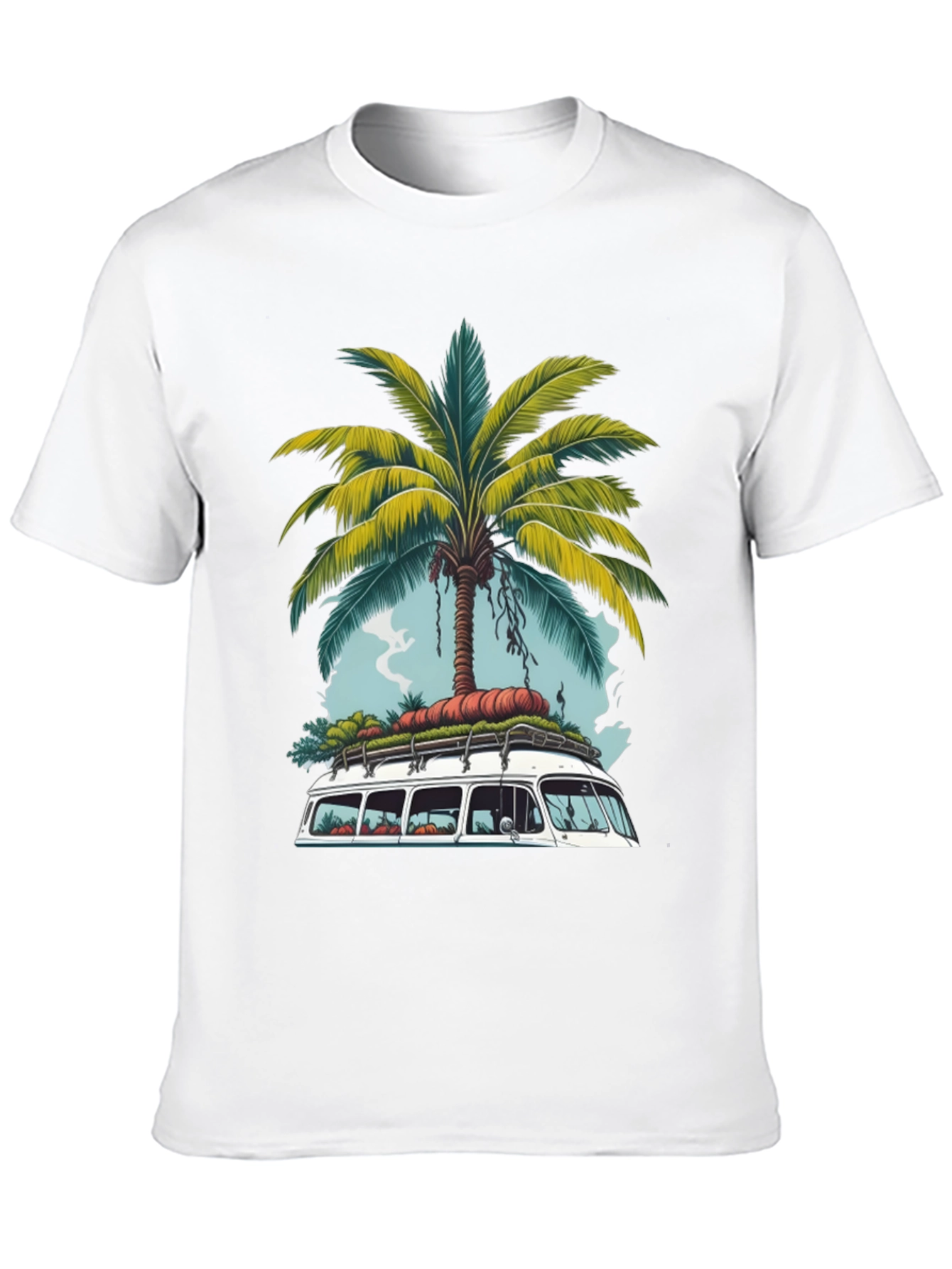Tropical Van Life T-Shirt - Palm Tree Road Trip