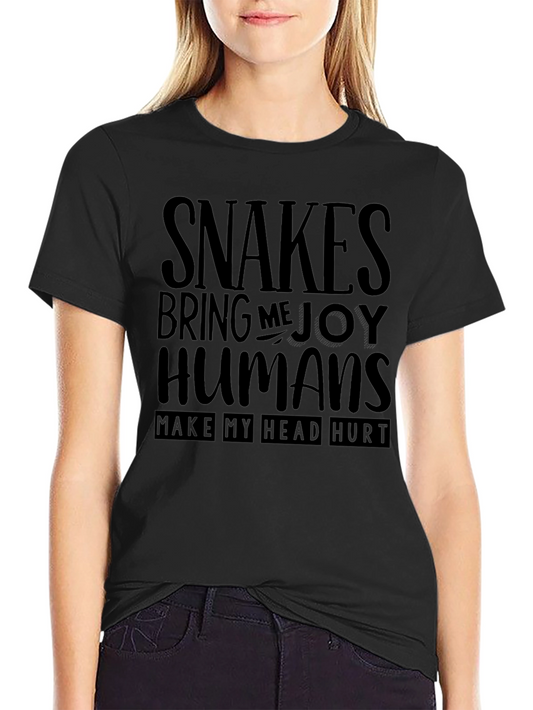 Snakes Bring Me Joy T-Shirt Novelty Tee