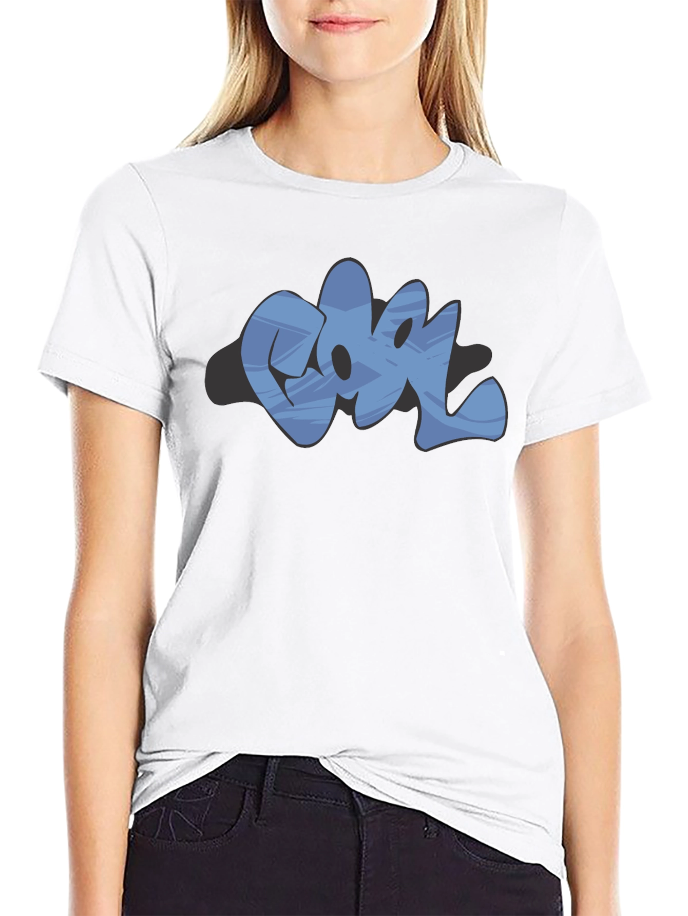 Cool Graffiti Graphic Black T-Shirt