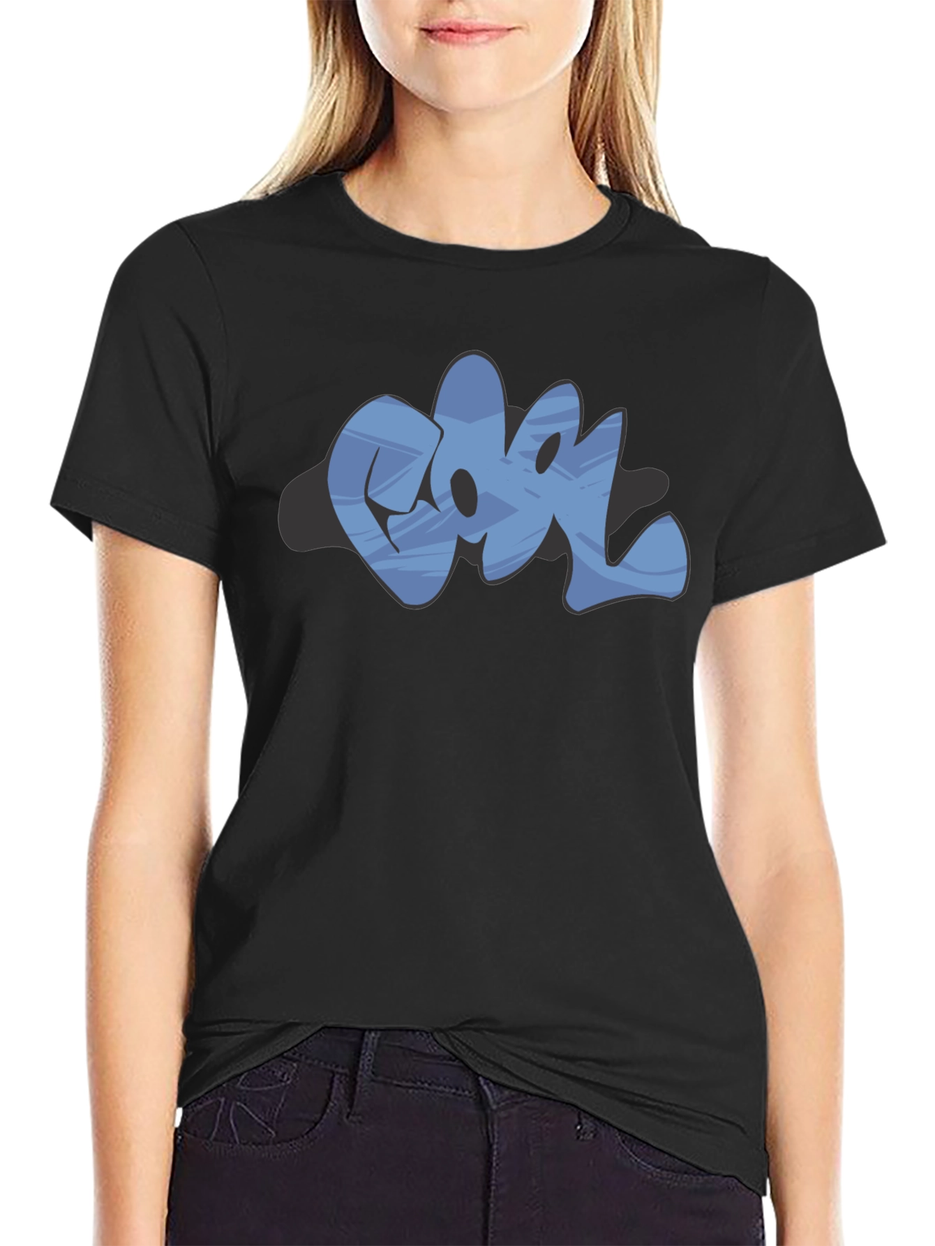 Cool Graffiti Graphic Black T-Shirt