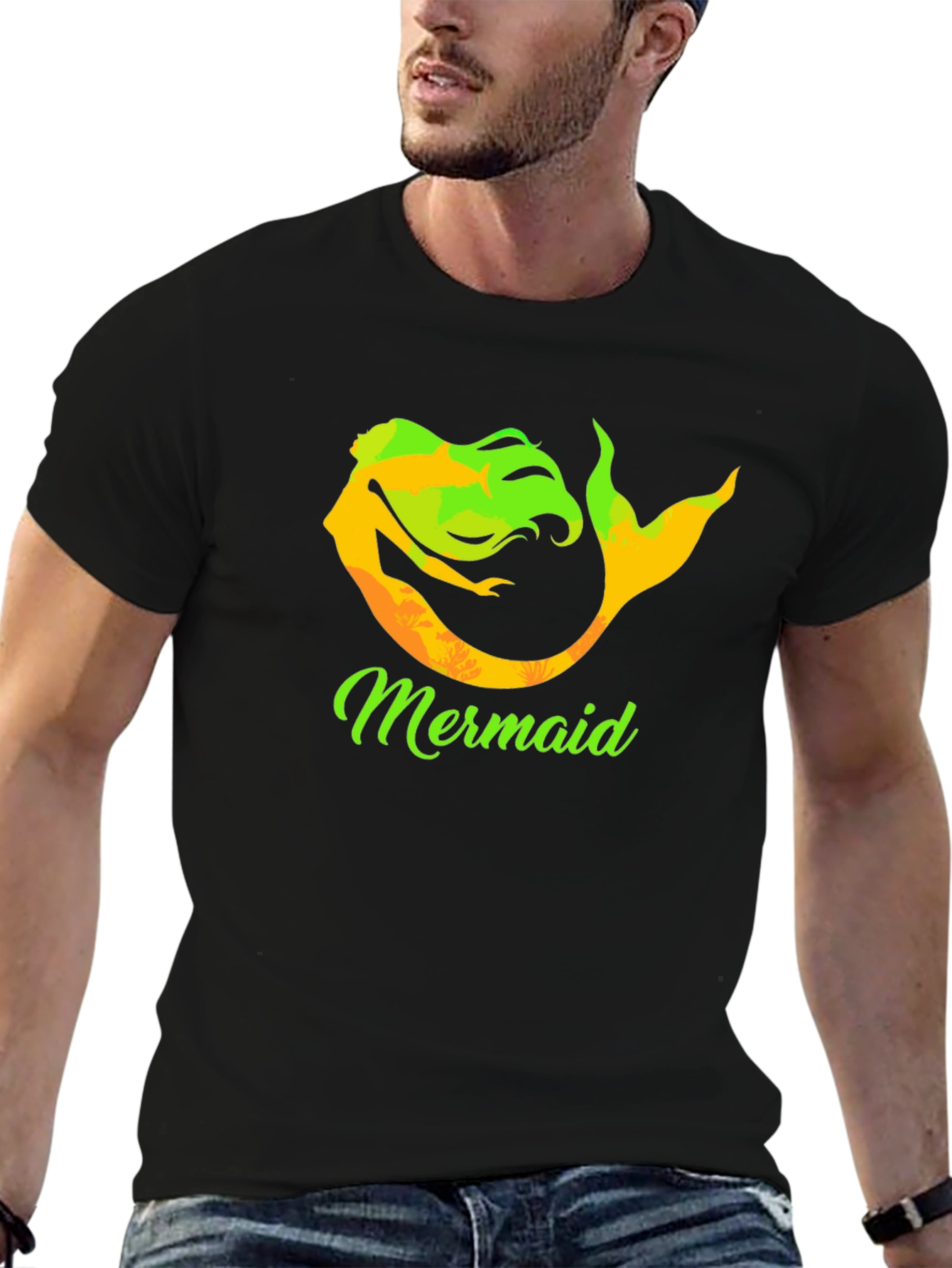 Mermaid Graphic Tee - Unique Design Soft Cotton