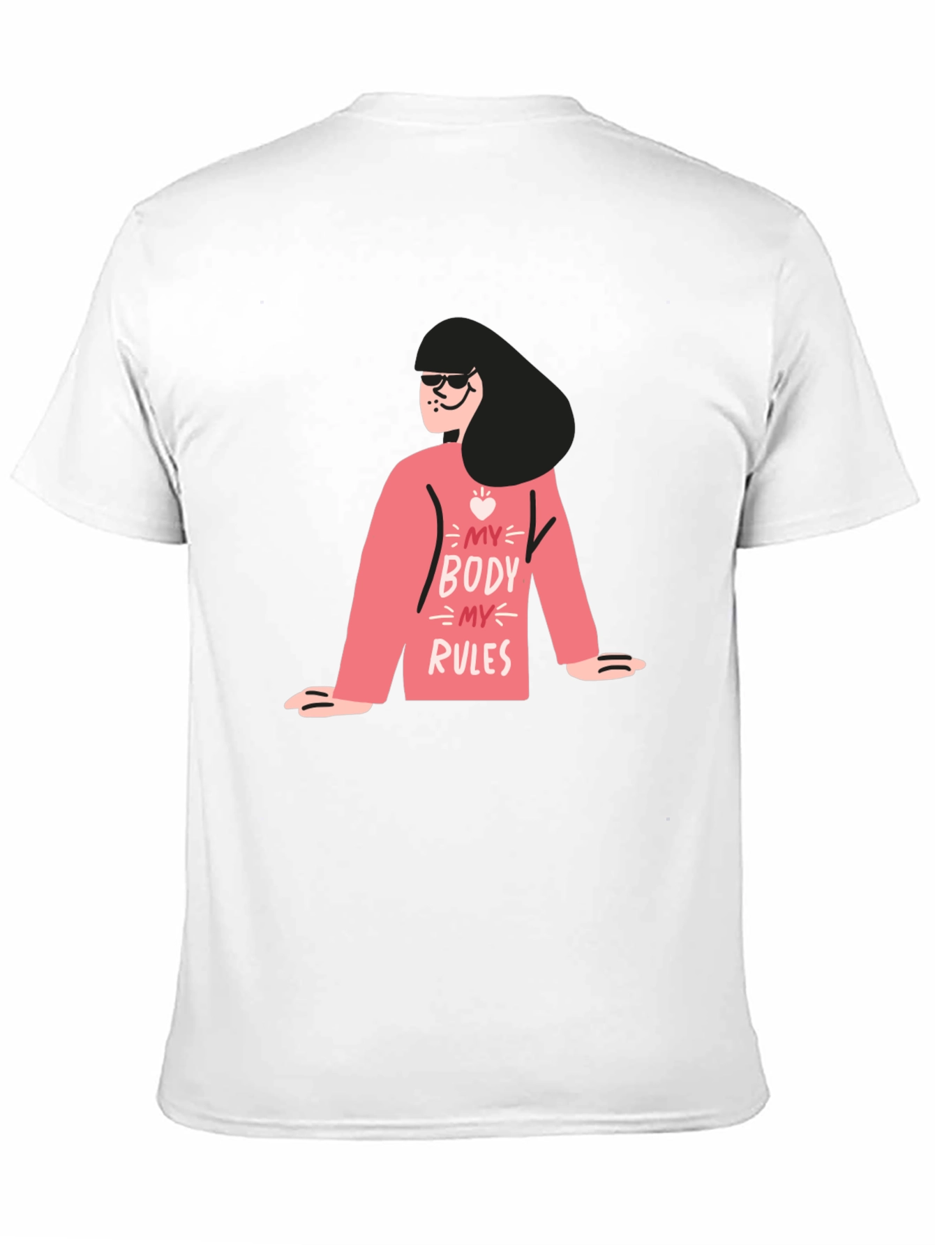 My Body My Rules Graphic Tee - Black