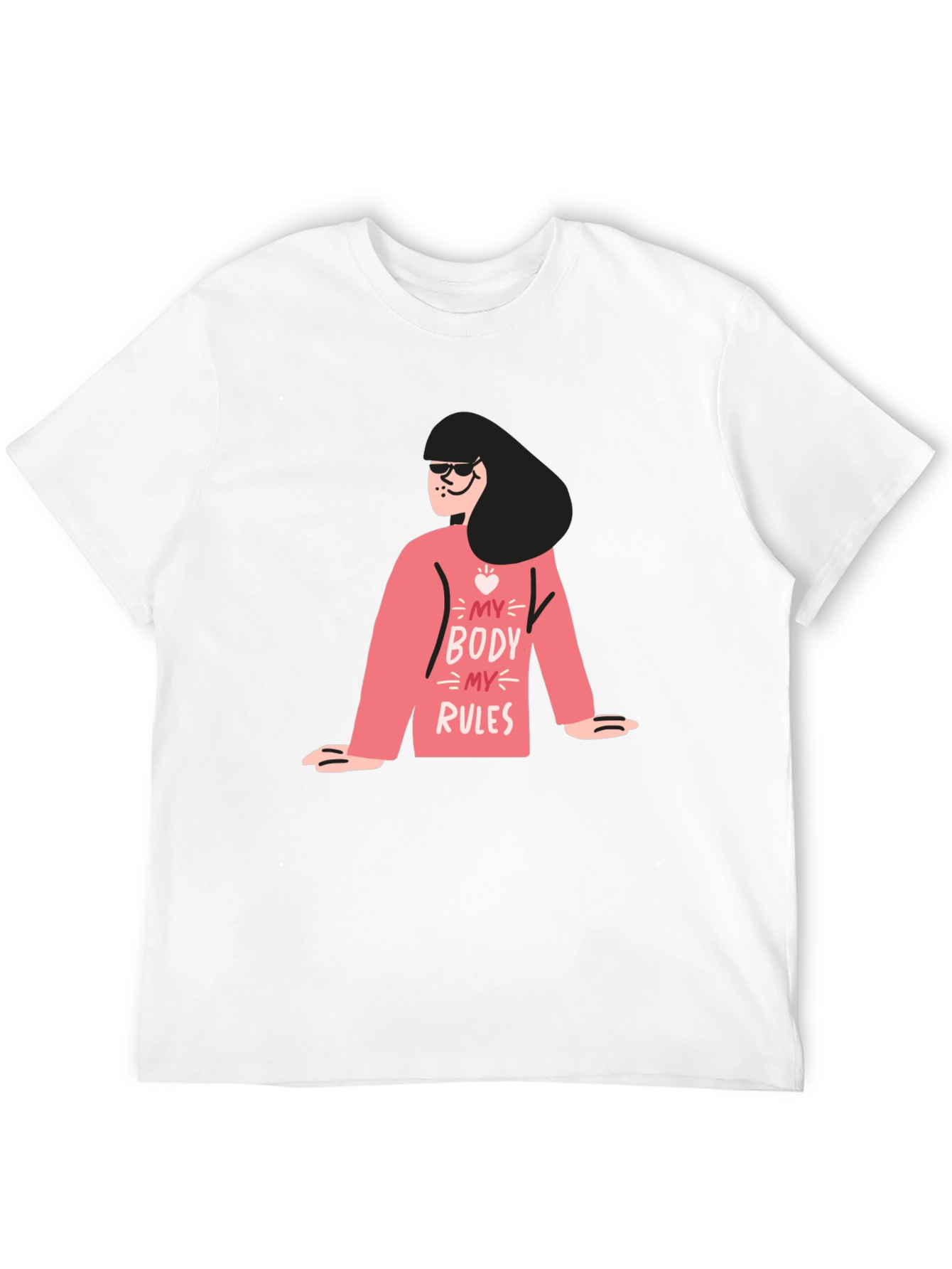My Body My Rules Graphic Tee - Black