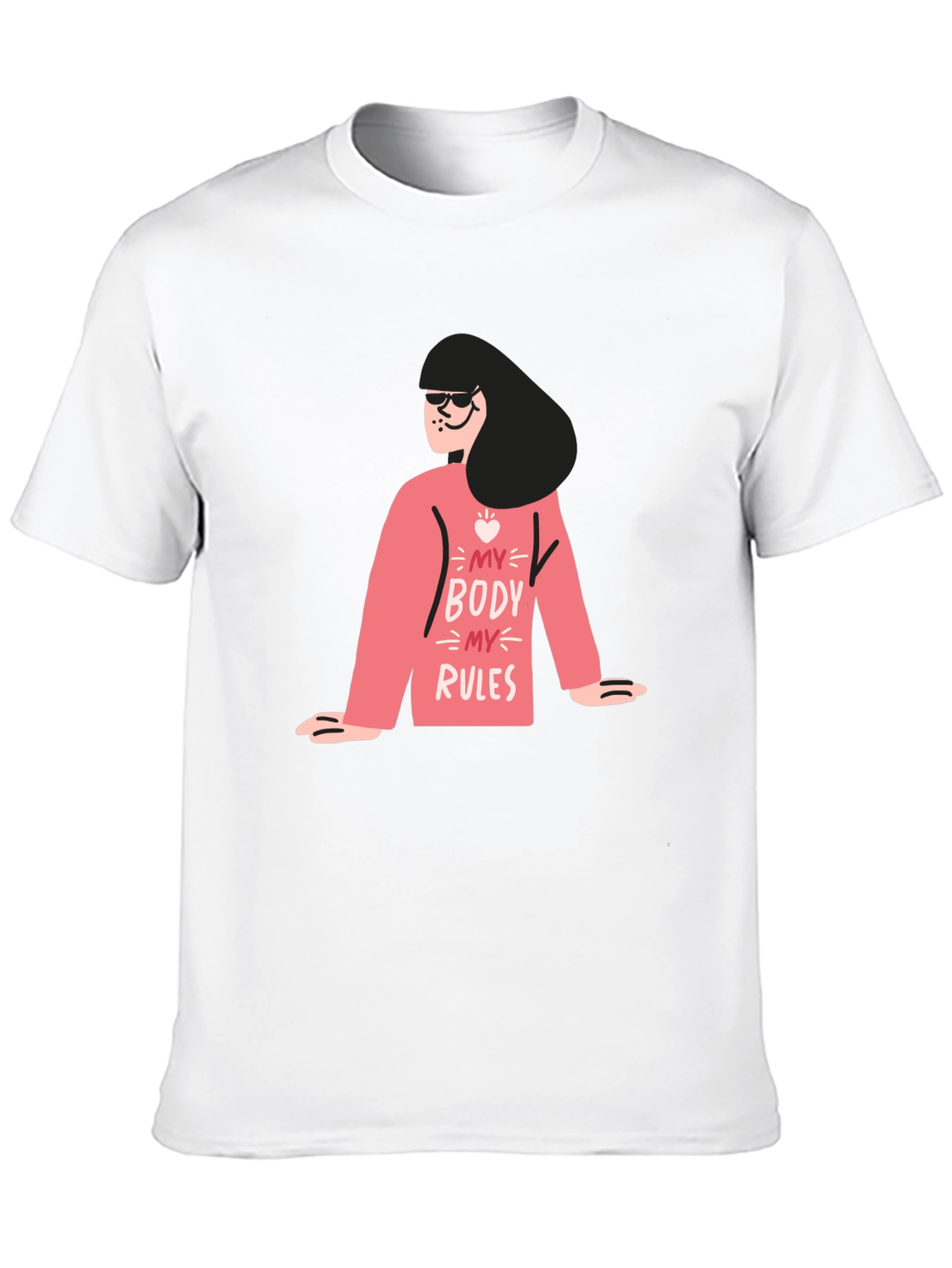 My Body My Rules Graphic Tee - Black