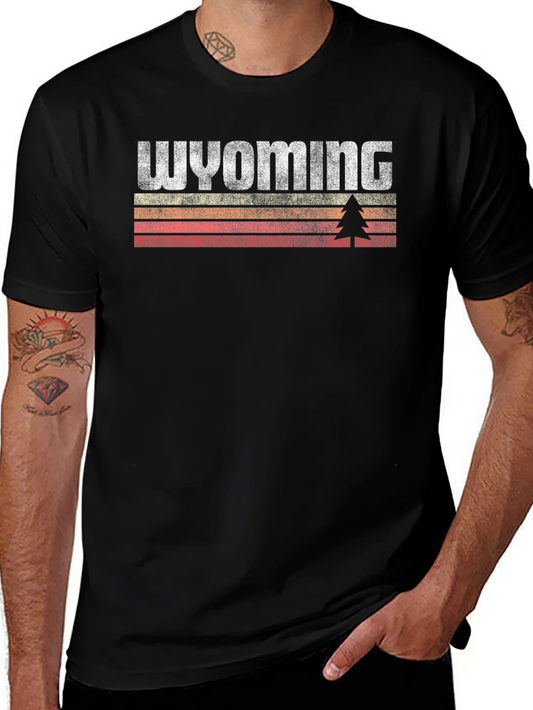Wyoming Retro Graphic Tee - Vintage Style T-Shirt