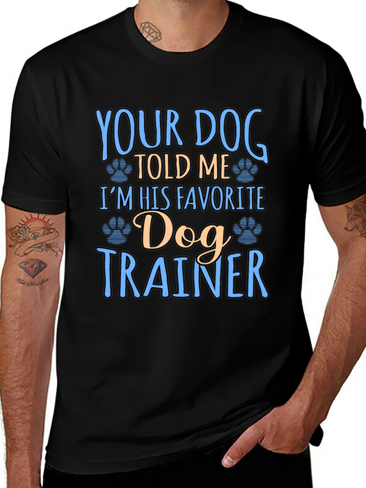 Funny Dog Trainer Graphic T-Shirt