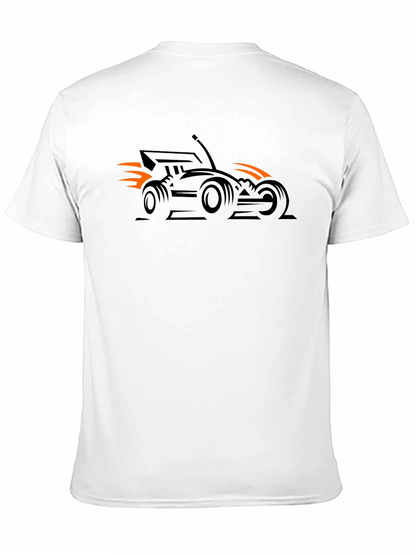 RC Car Flames Black T-Shirt - Race Ready!