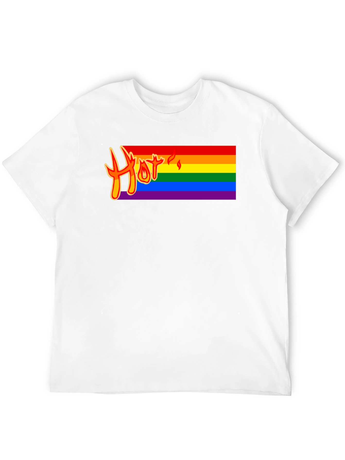 Hot Pride Rainbow Graphic Tee