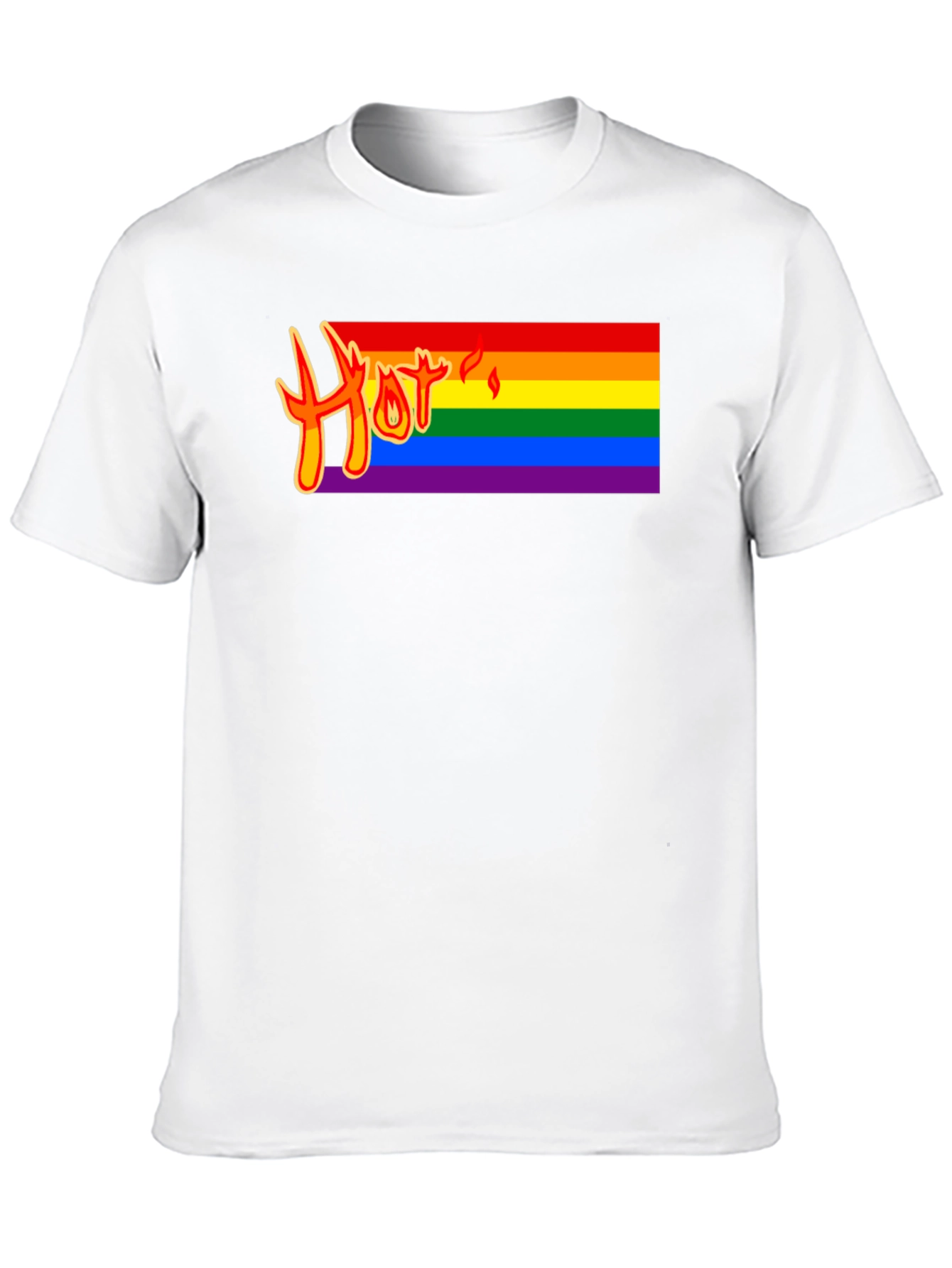 Hot Pride Rainbow Graphic Tee