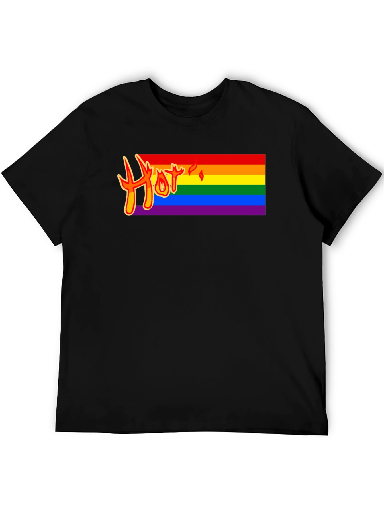 Hot Pride Rainbow Graphic Tee