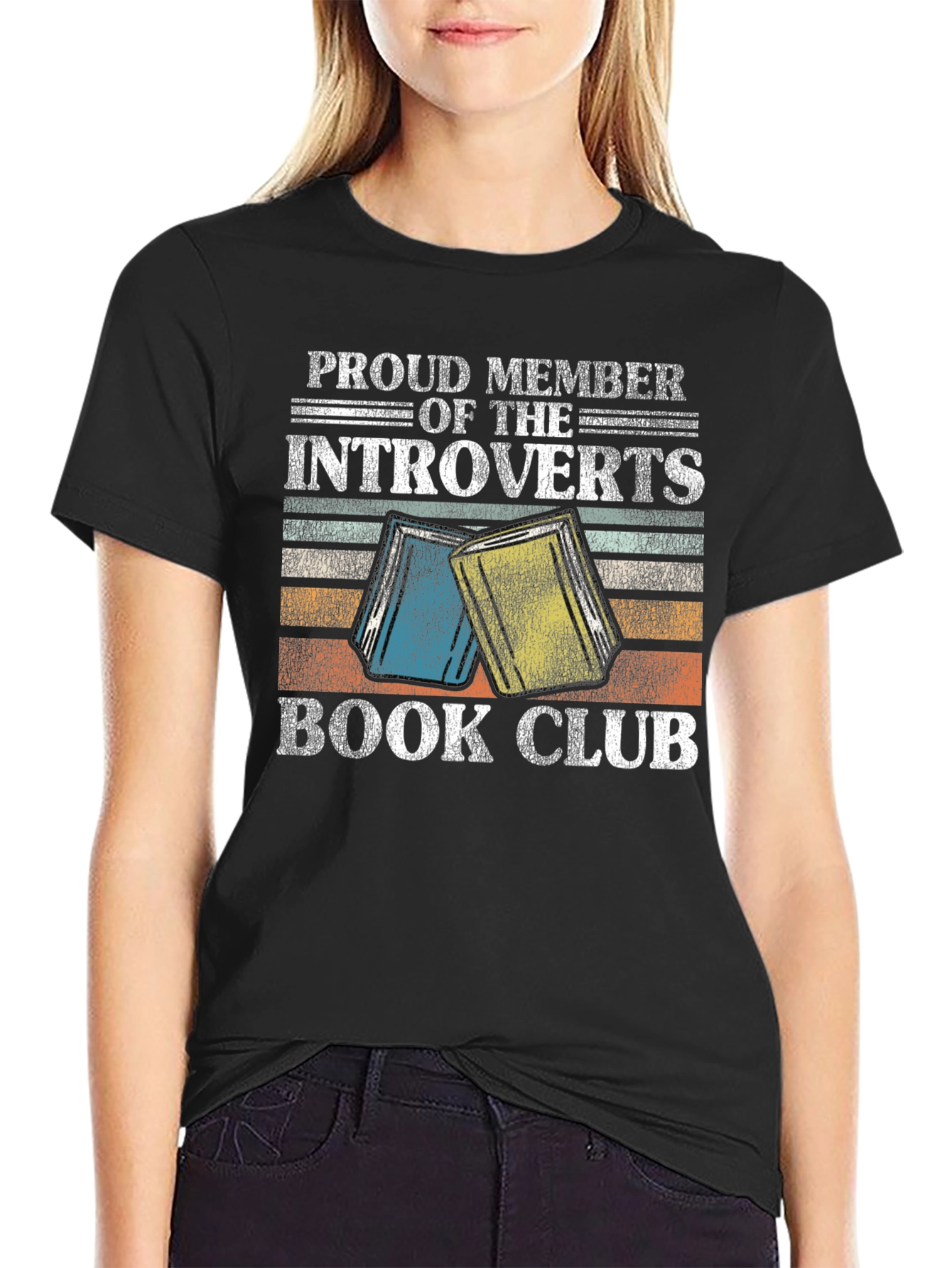 Introverts Book Club Graphic Tee