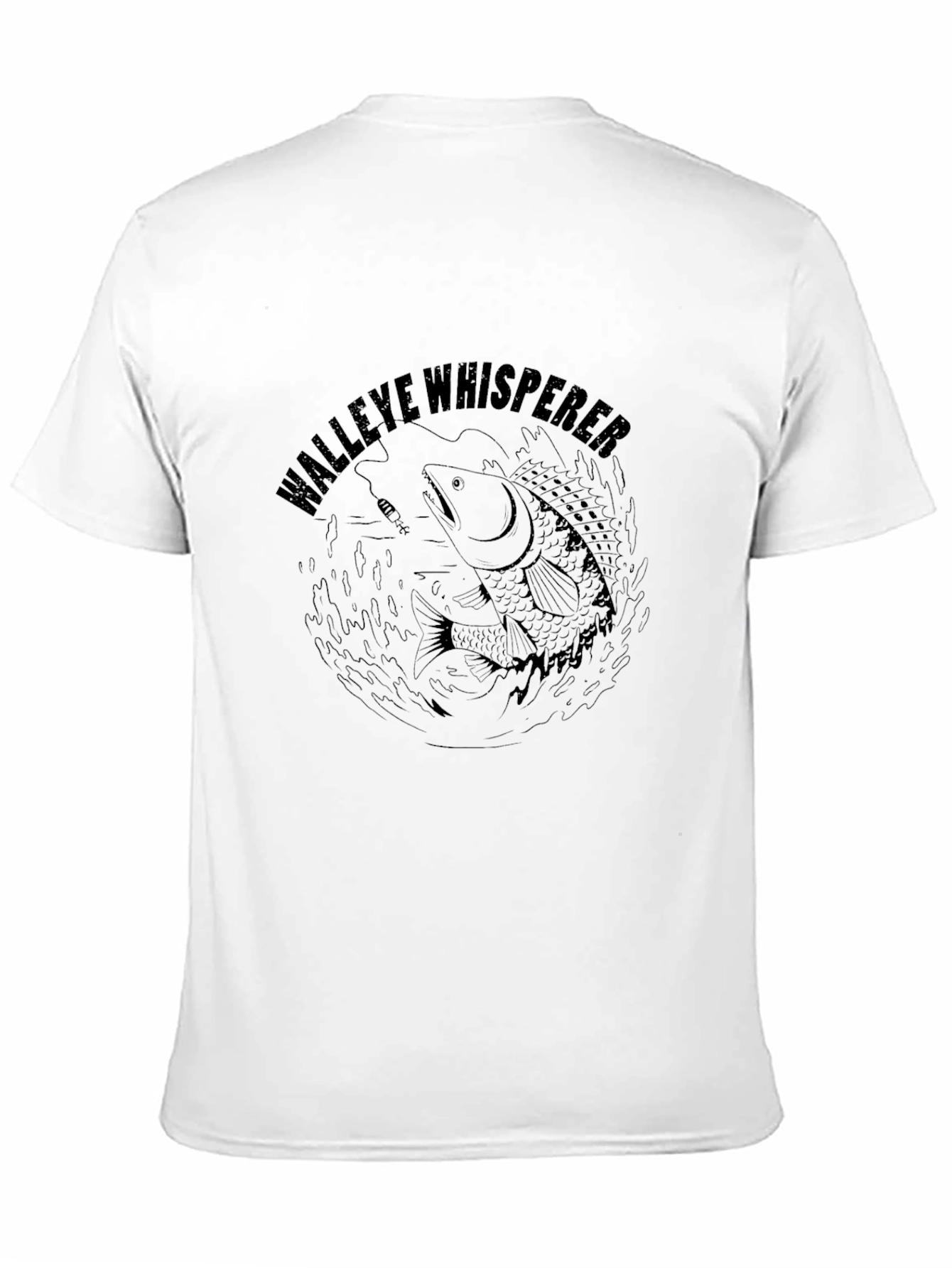 Walleye Whisperer Black T-Shirt