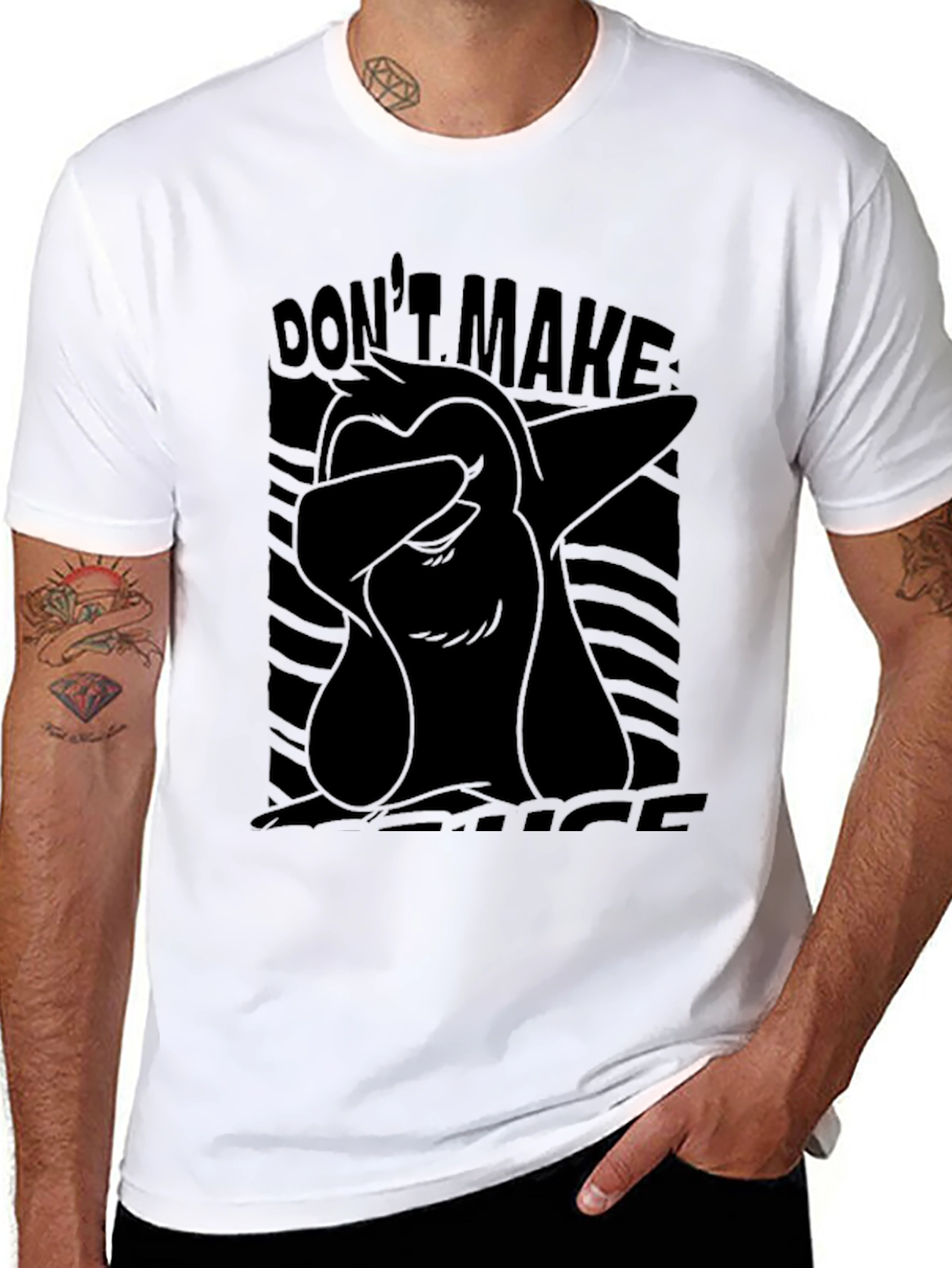 Dont Make Me Act Like My Dad Black T-Shirt