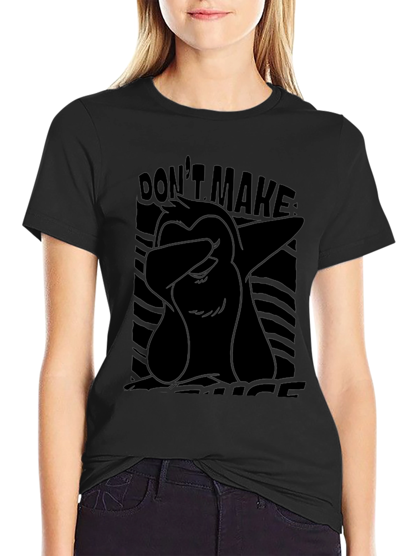 Dont Make Me Act Like My Dad Black T-Shirt