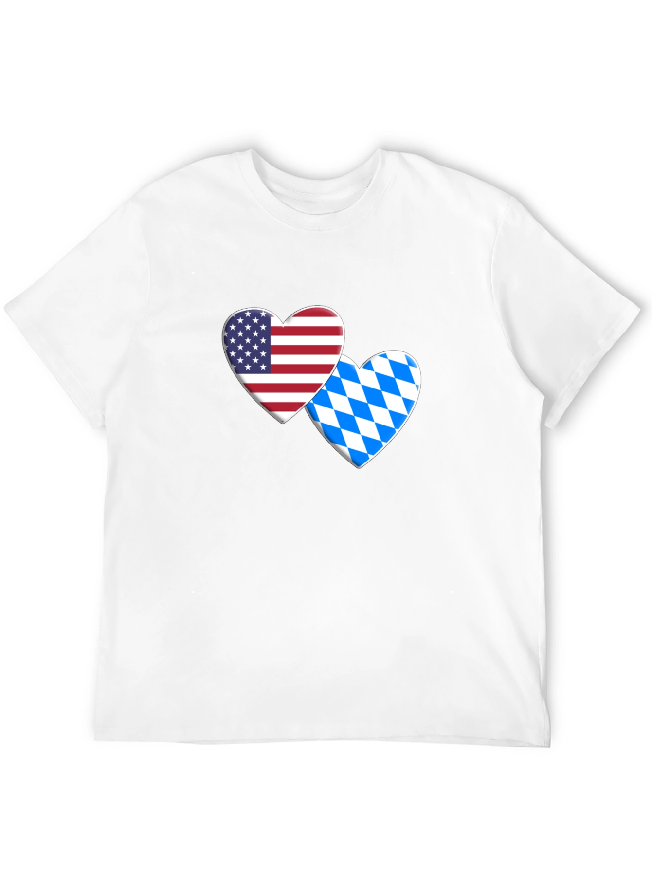USA & Bavarian Heart T-Shirt