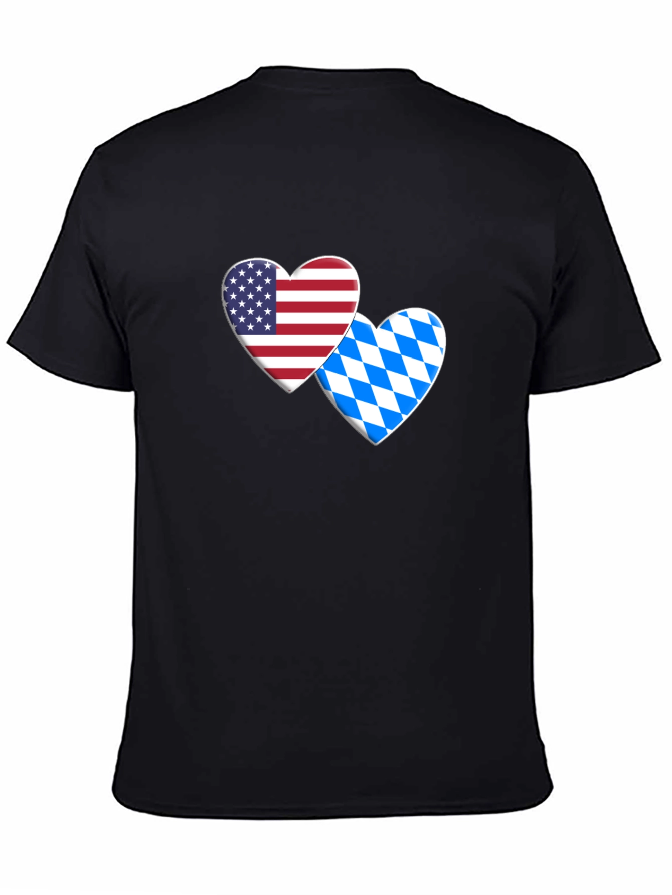 USA & Bavarian Heart T-Shirt
