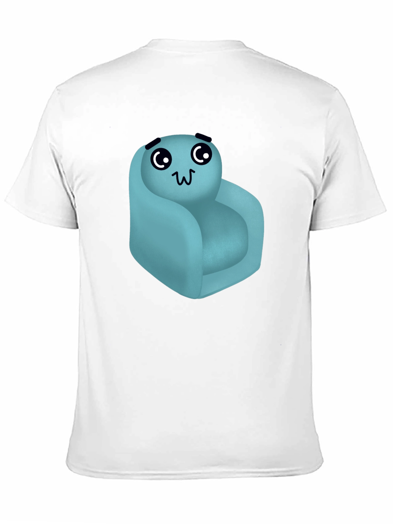 Cute Couch Character Black T-Shirt