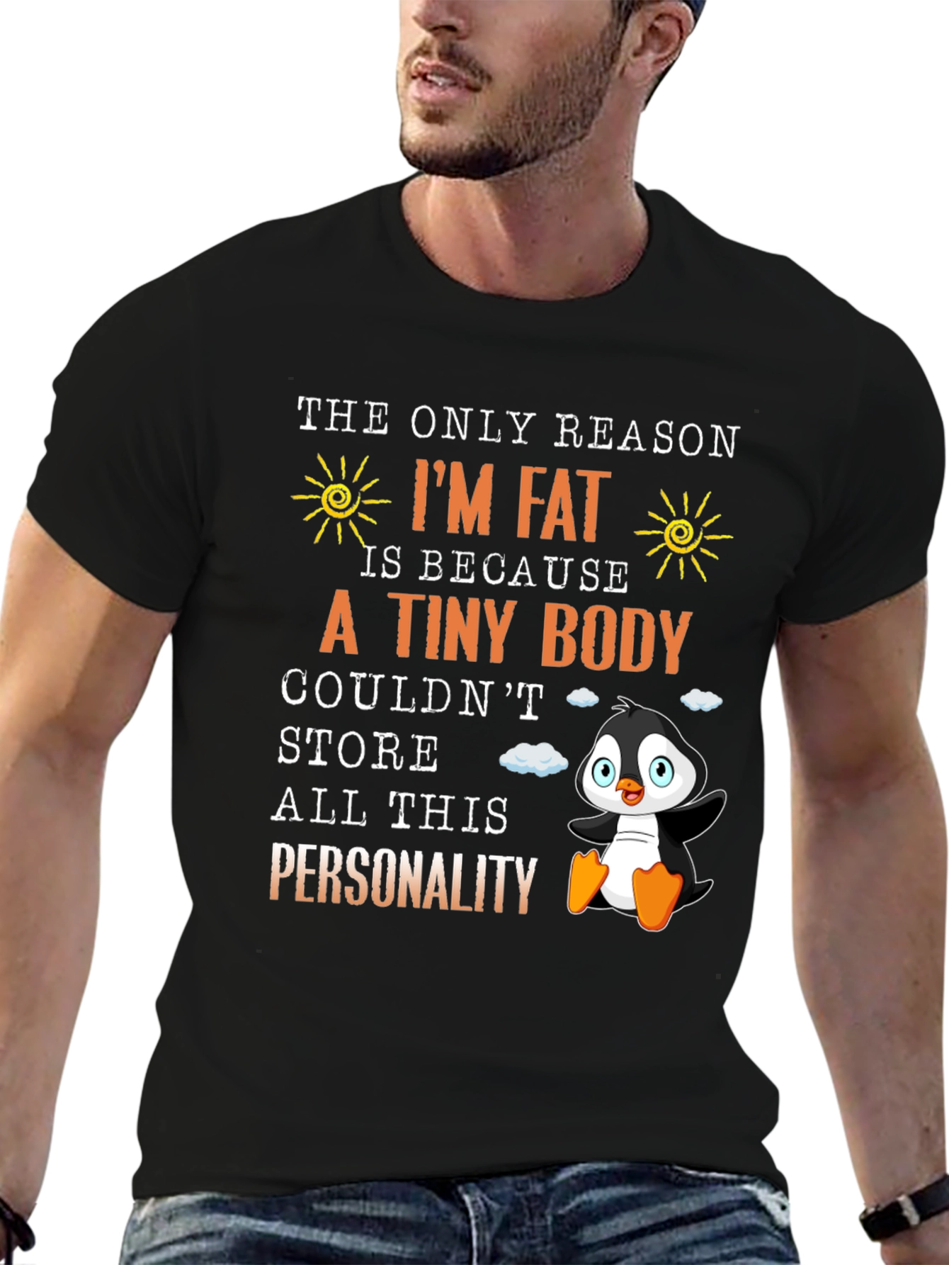 Funny Im Fat Penguin T-Shirt - Personality
