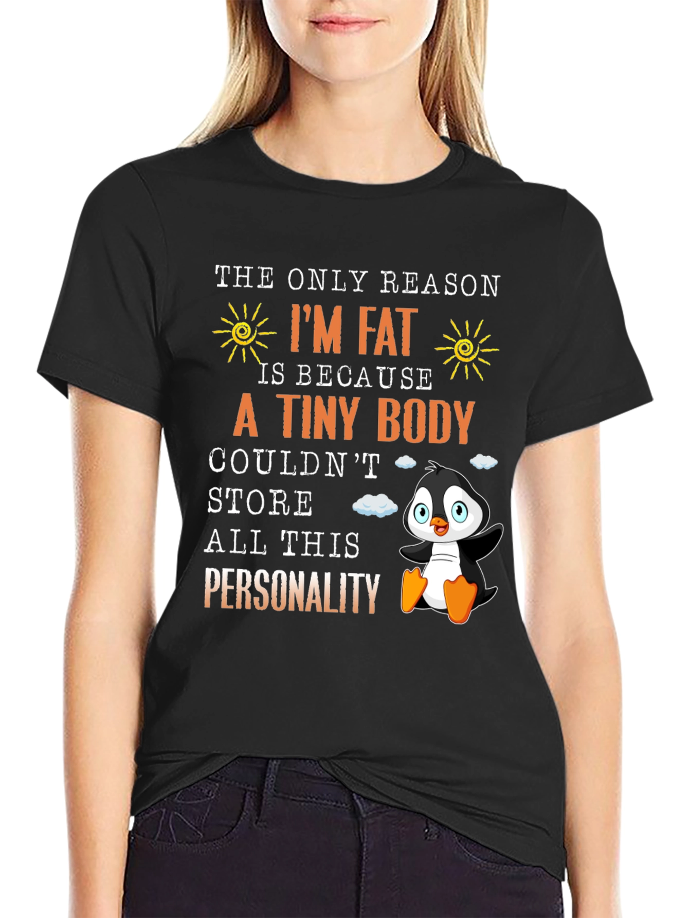 Funny Im Fat Penguin T-Shirt - Personality