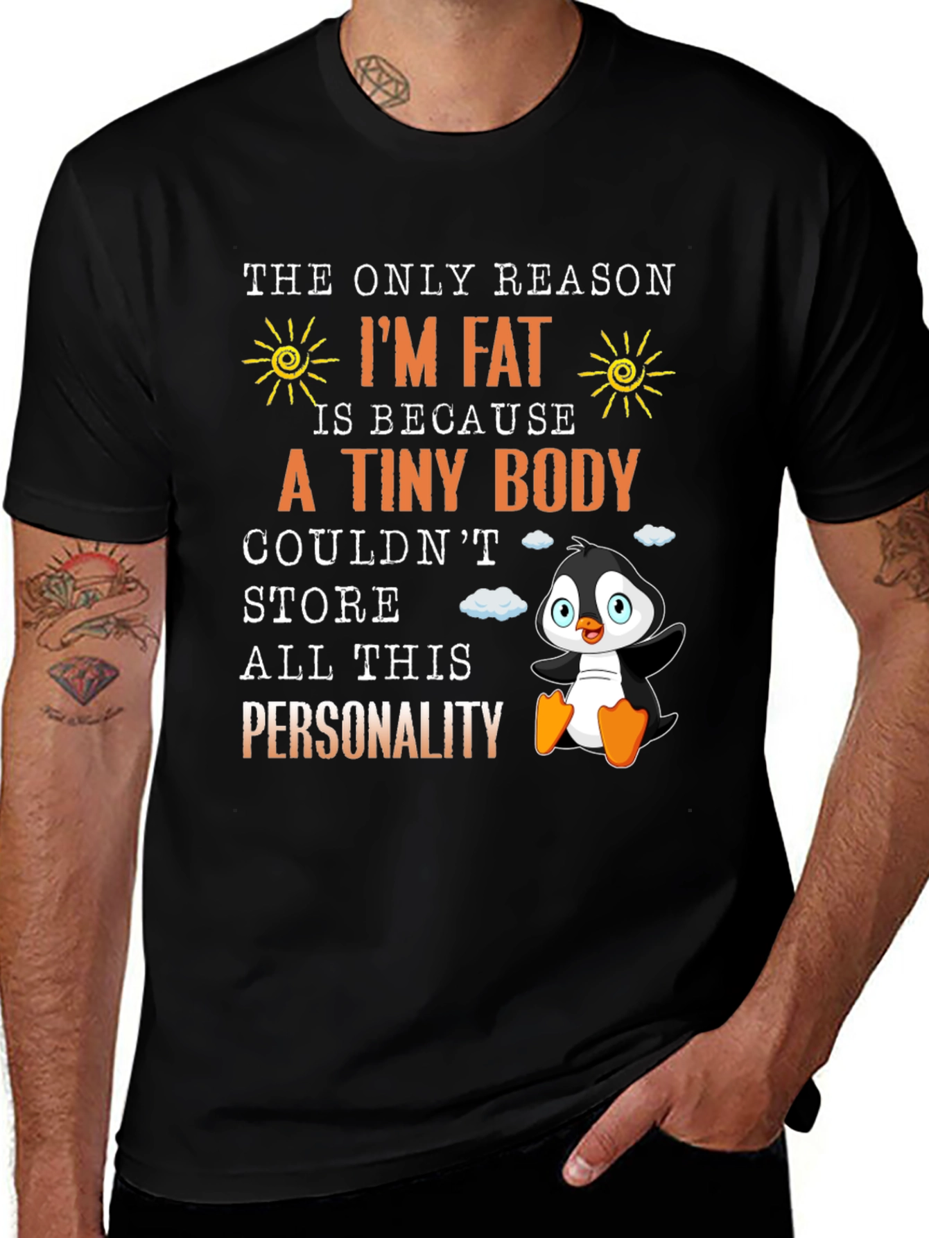 Funny Im Fat Penguin T-Shirt - Personality