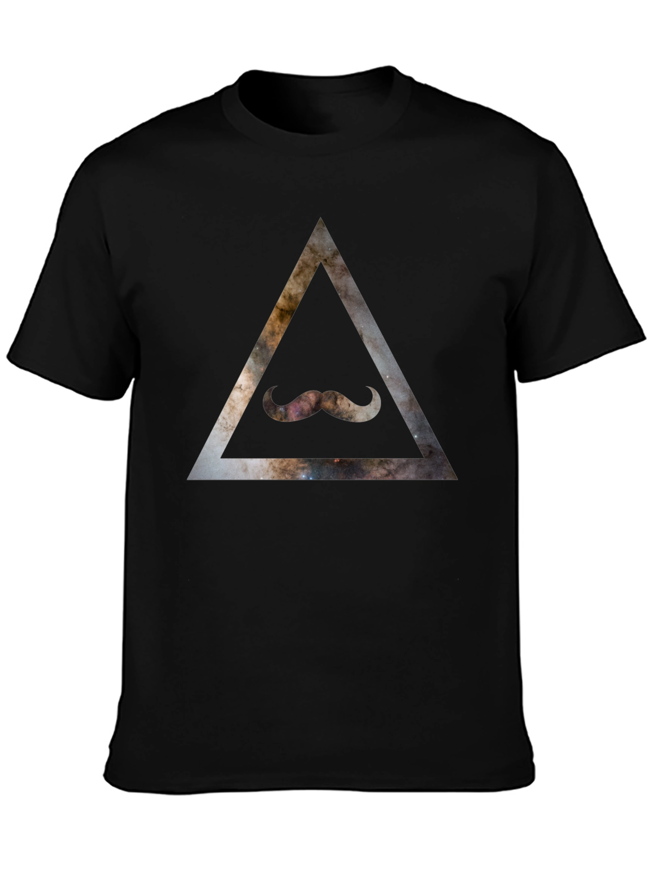 Cosmic Mustache Triangle T-Shirt