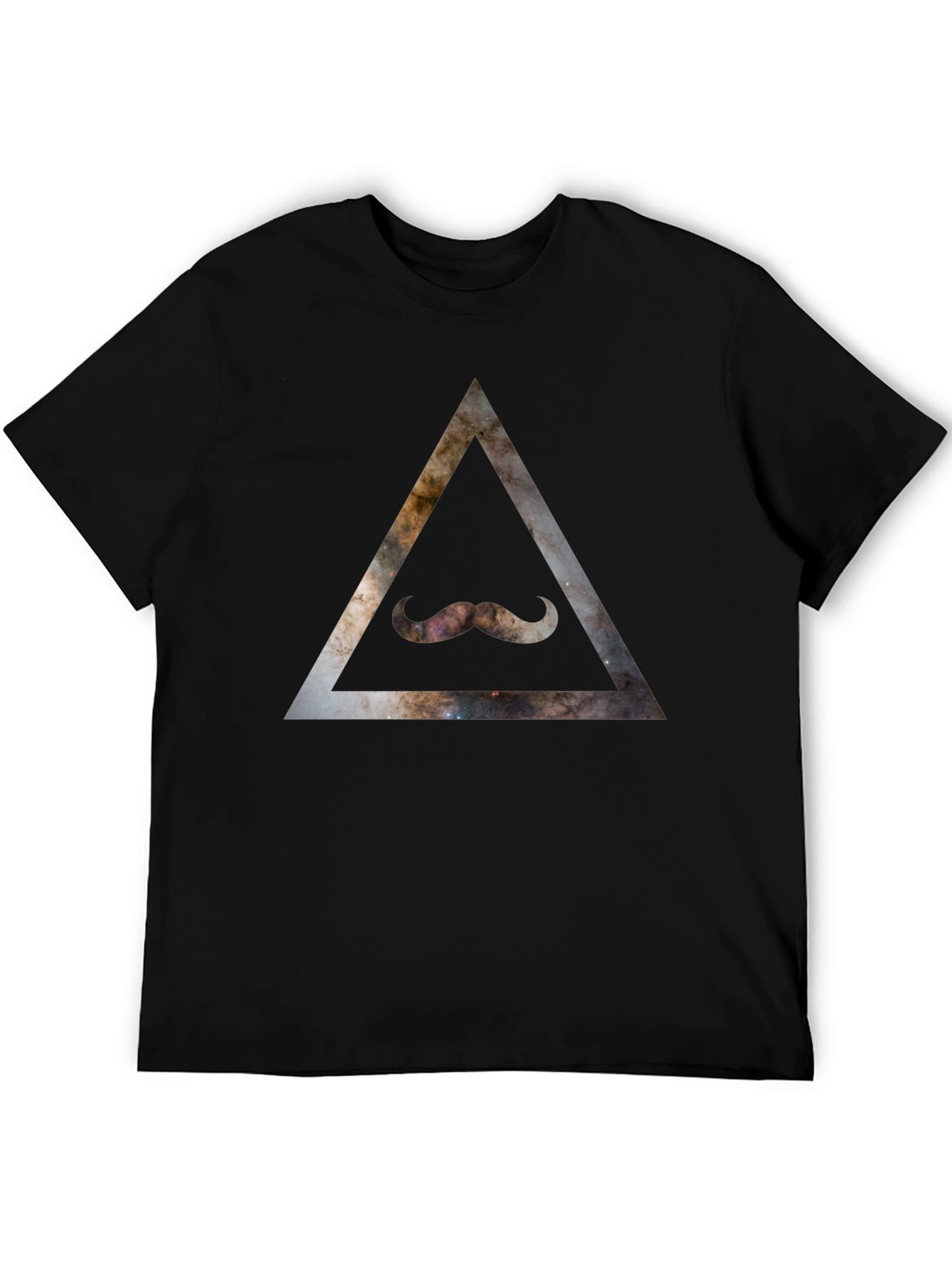 Cosmic Mustache Triangle T-Shirt