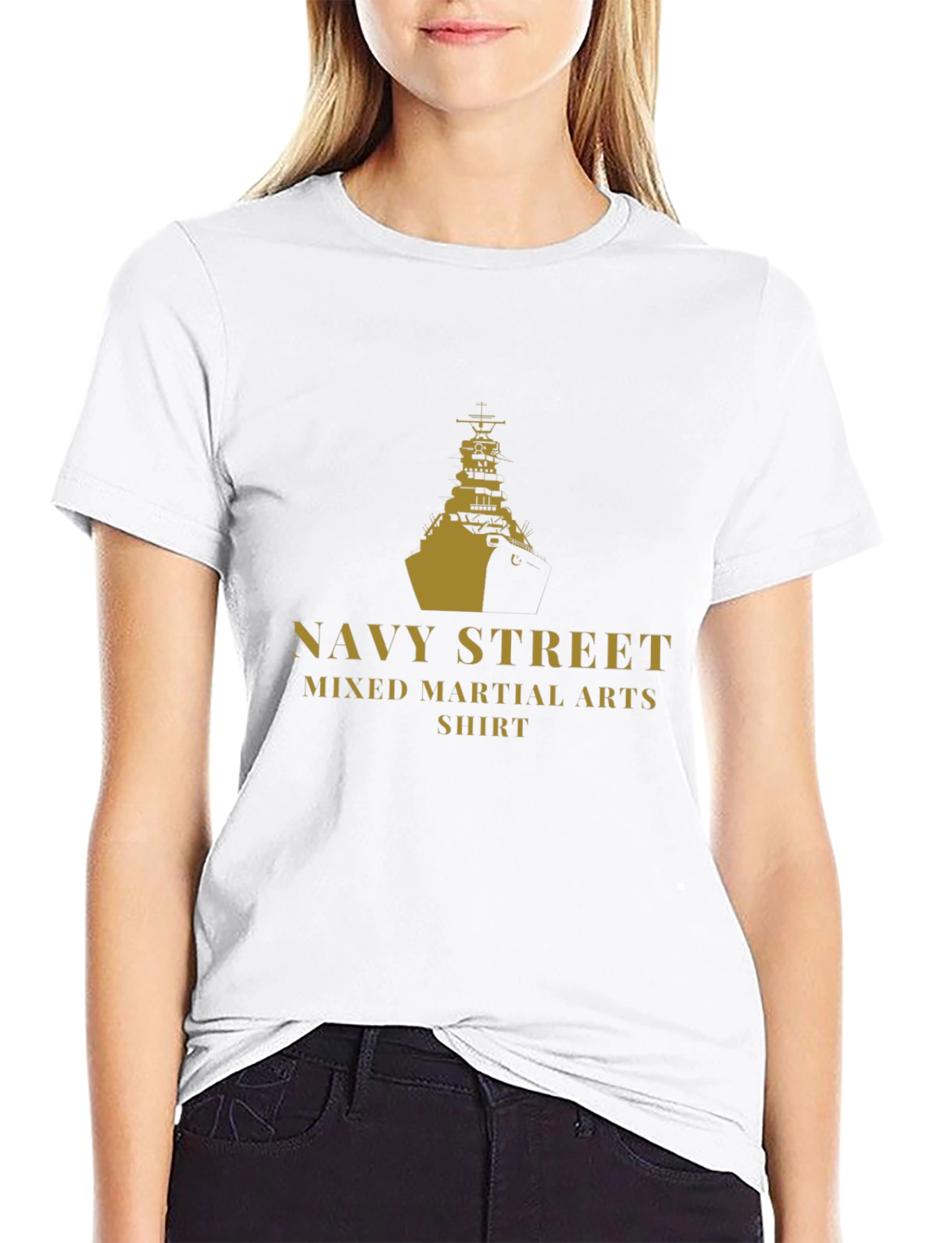 Navy Street Martial Arts Black Tee