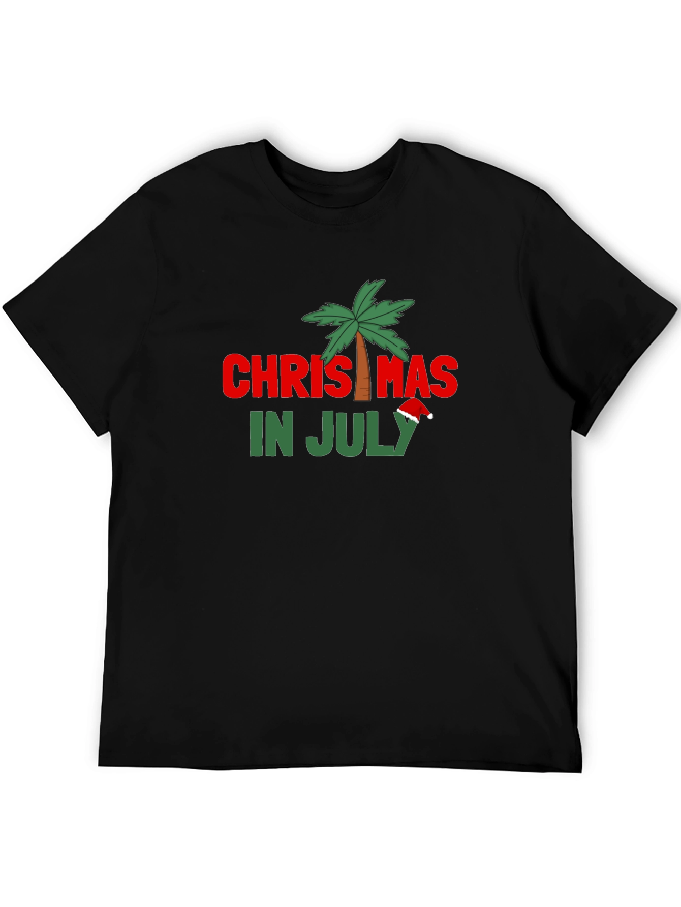 Christmas in July Black T-Shirt