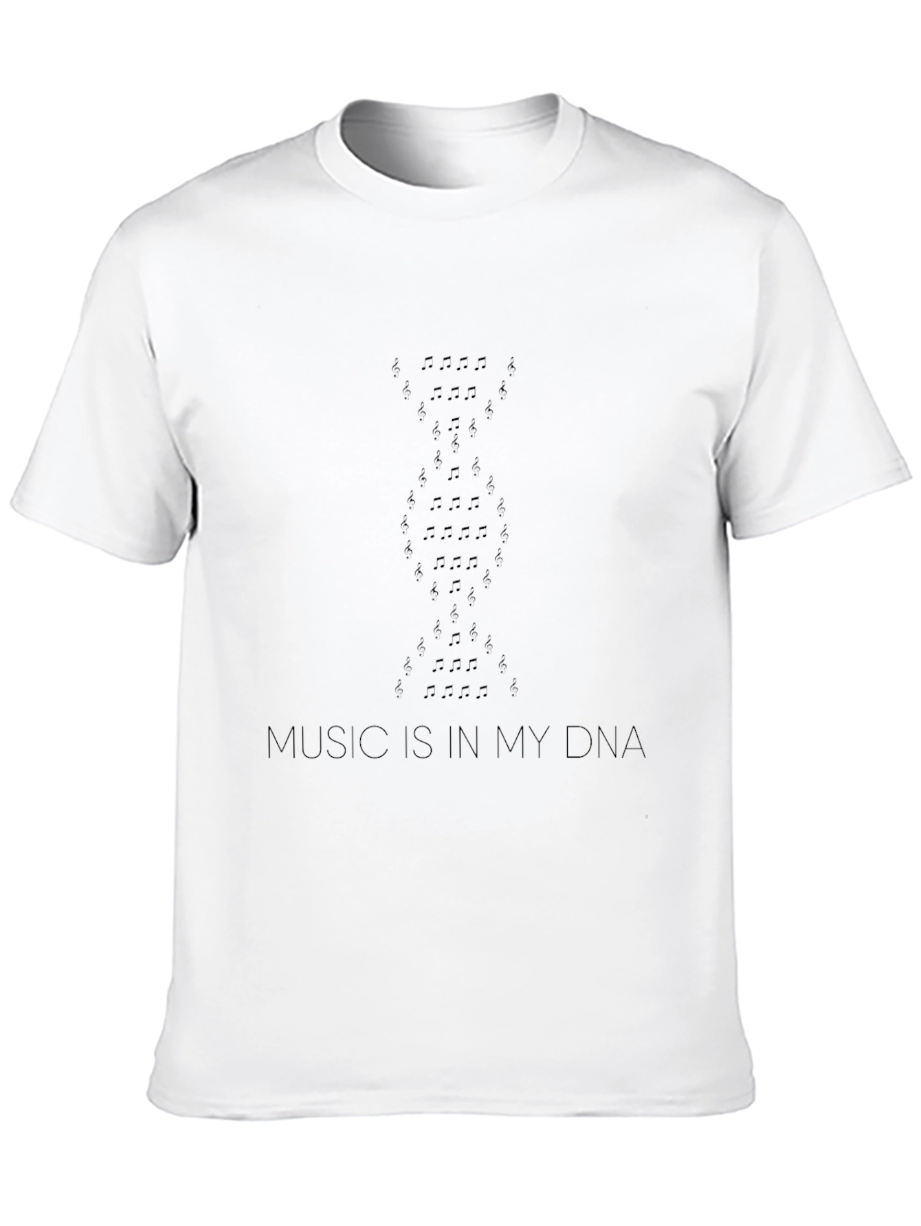 Music DNA Graphic T-Shirt - Black
