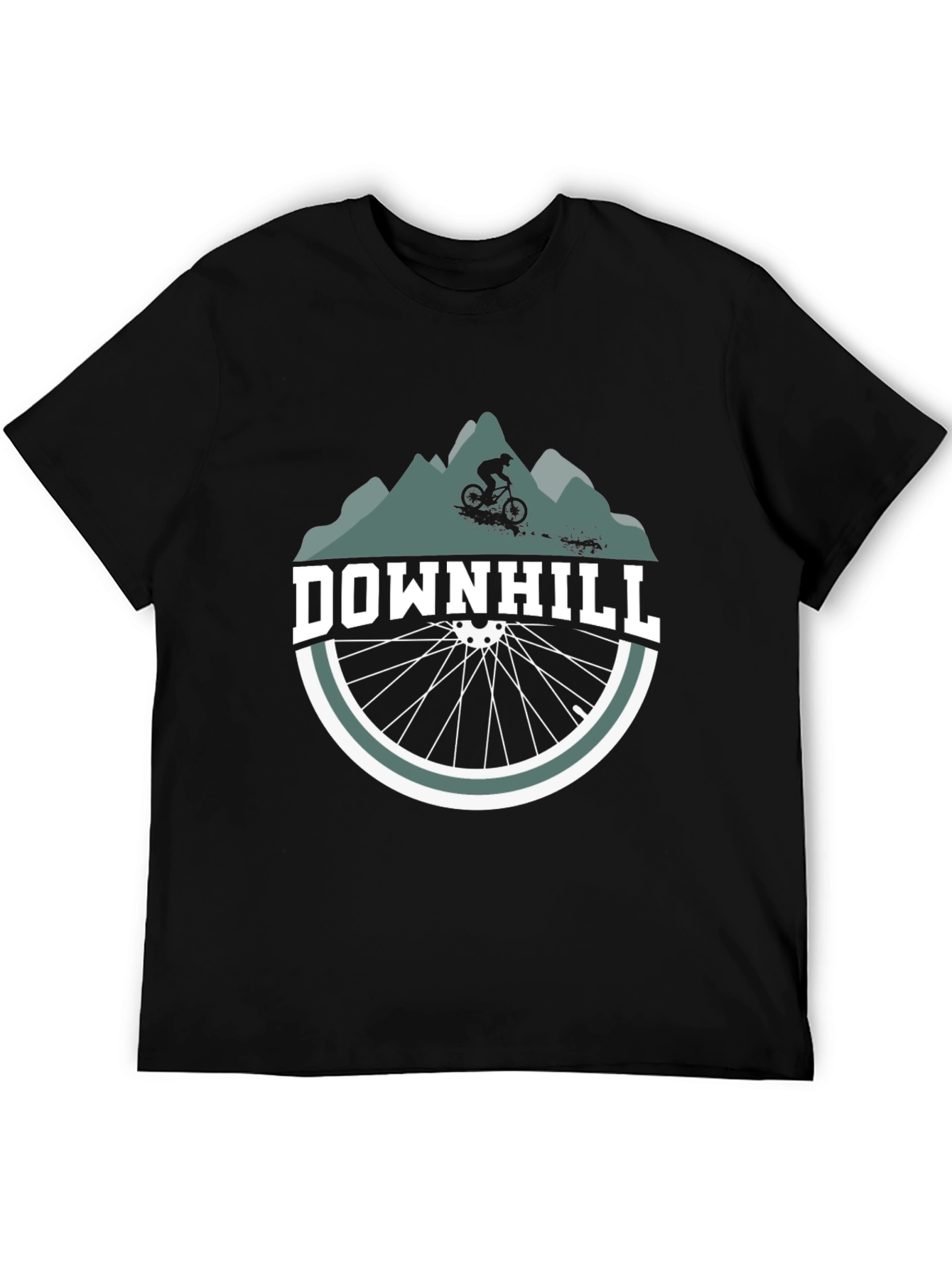 Downhill Mountain Bike Graphic Tee - Ride the Trails