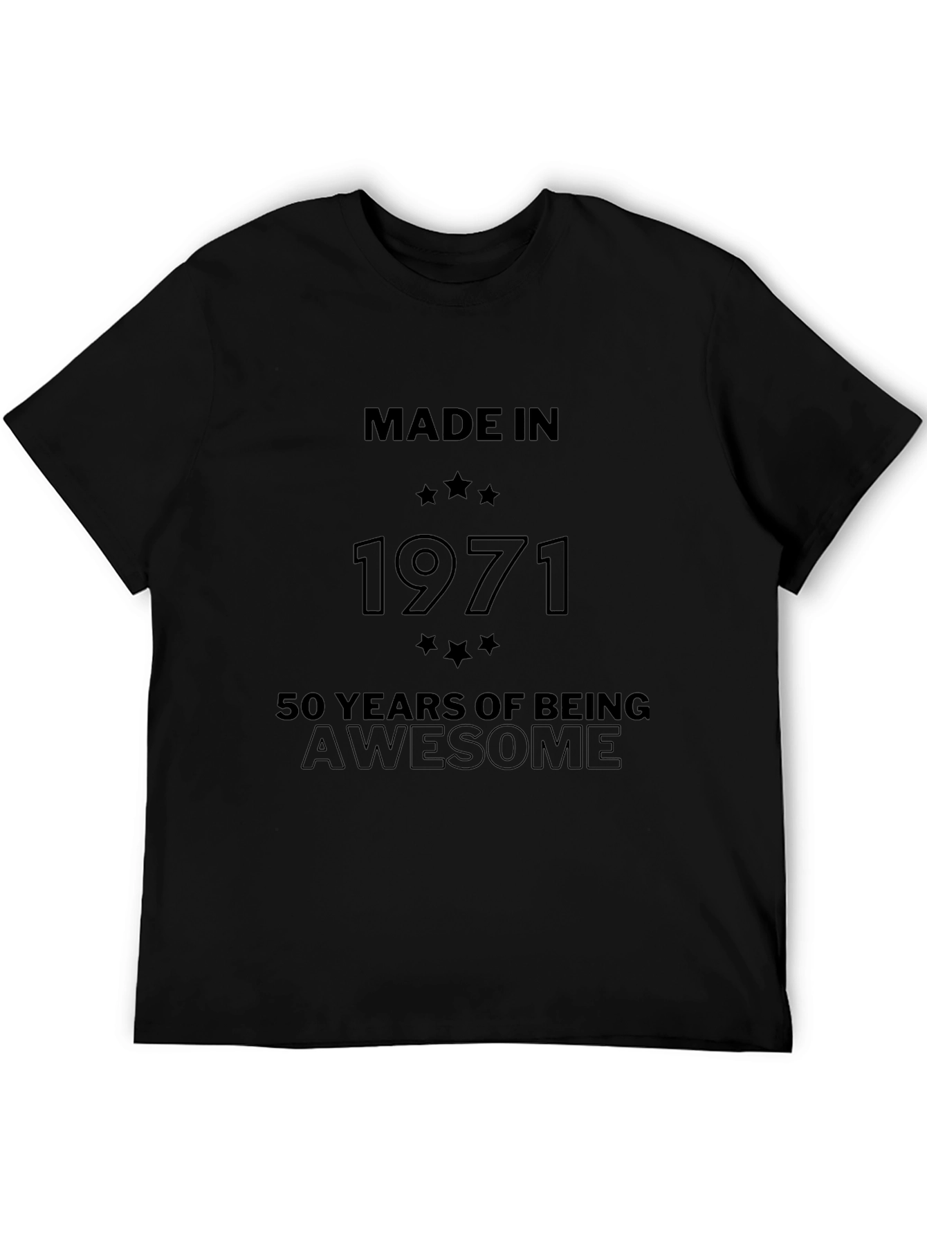 Made in 1971 Awesome 50th Birthday T-Shirt