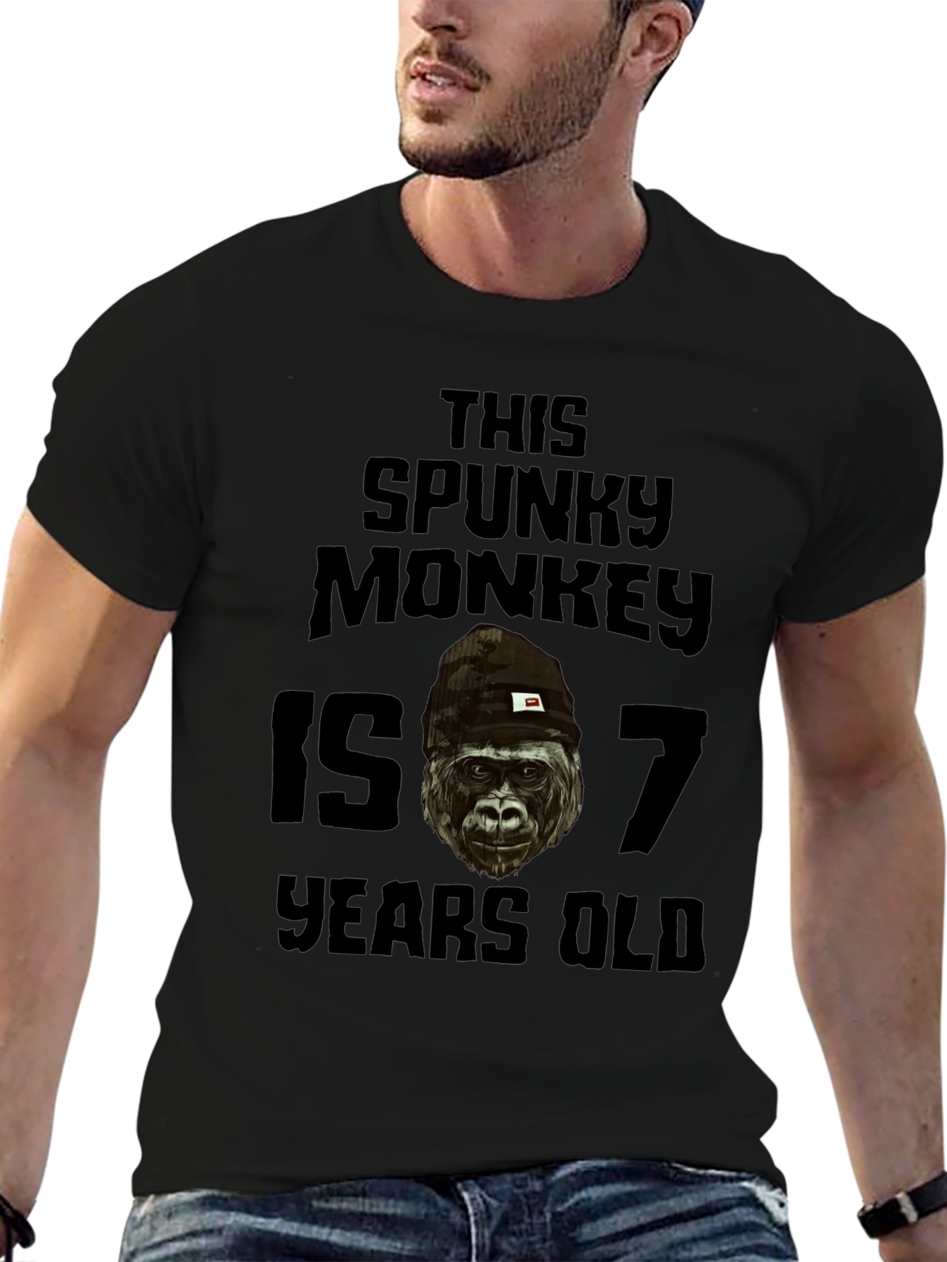 Spunky Monkey 7 Years Old T-Shirt