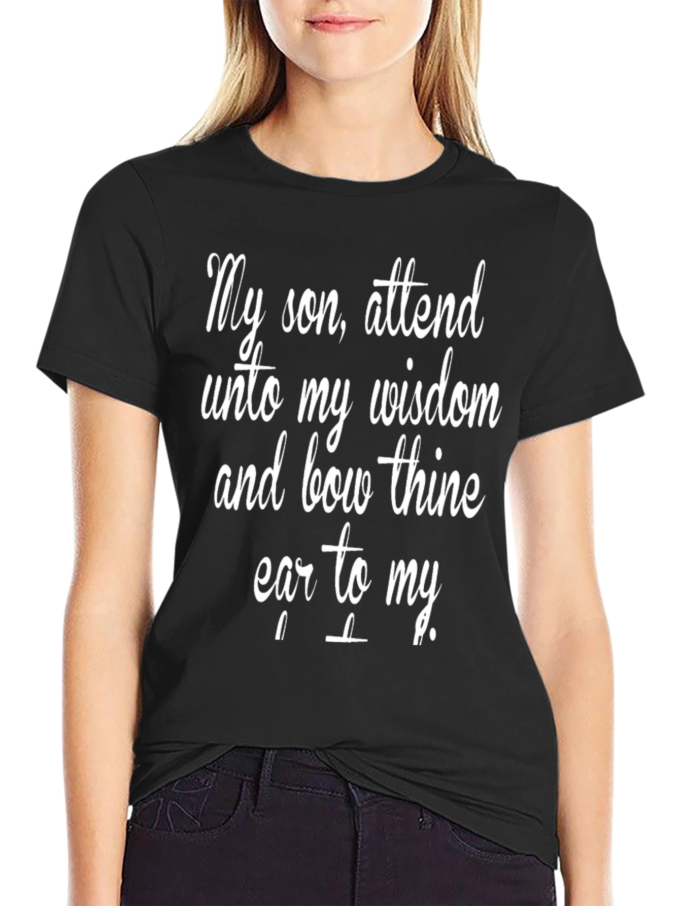 Wisdom Saying Black T-Shirt