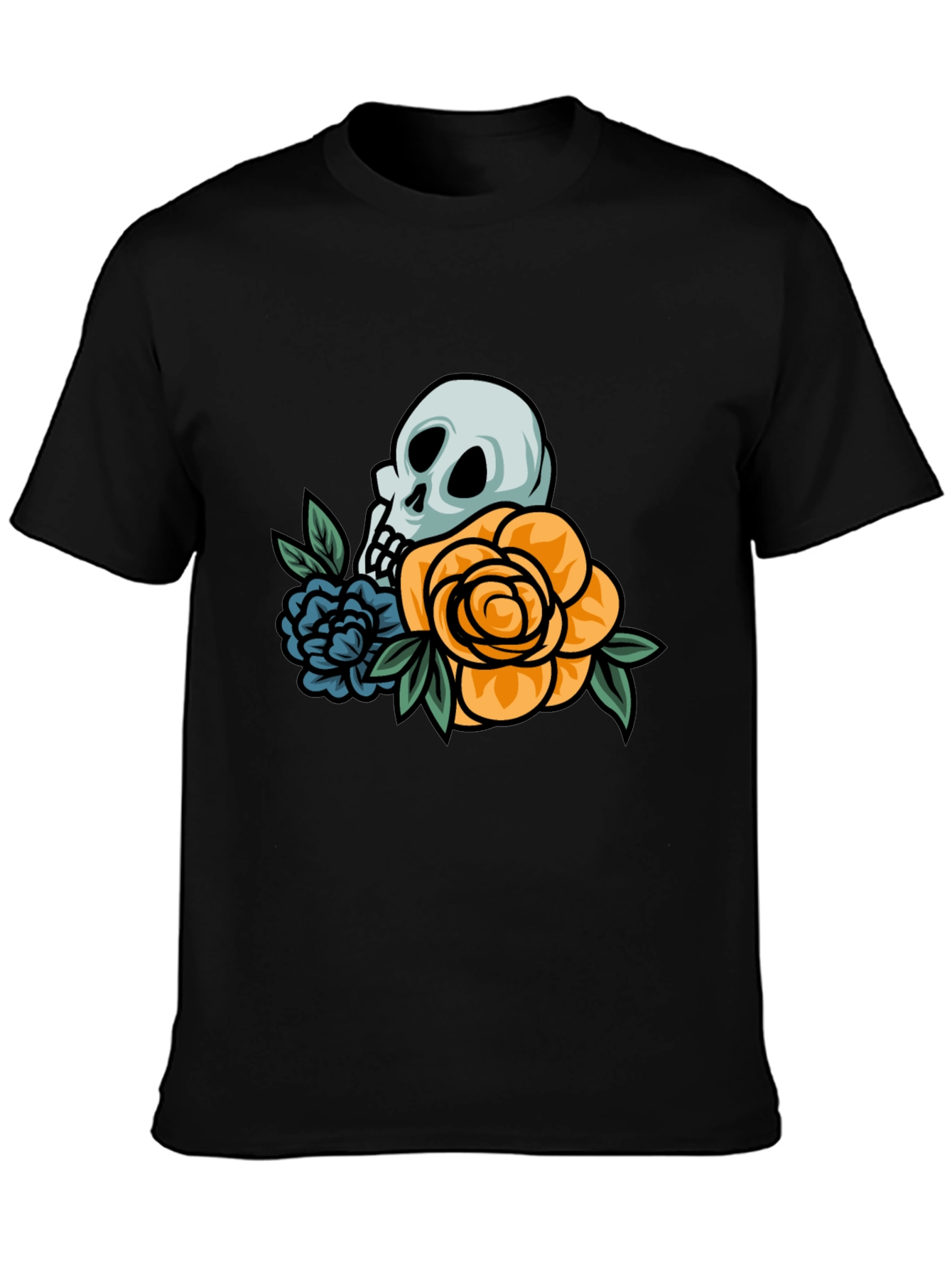 Skull & Roses Graphic T-Shirt