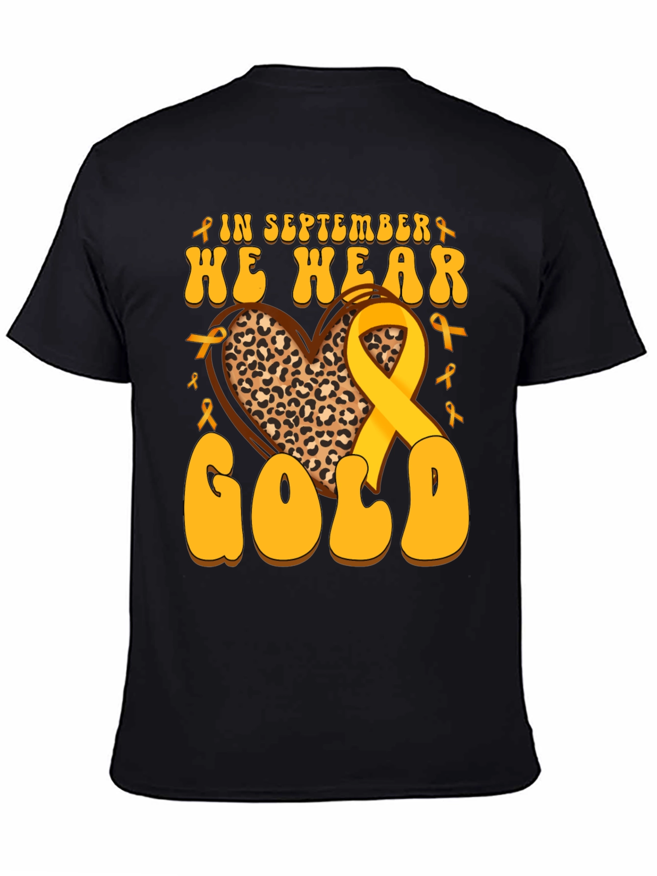 In September We Wear Gold Childhood Cancer Awareness T-Shirt