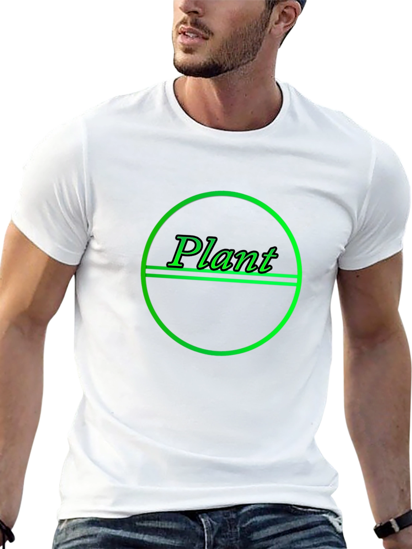Plant Graphic T-Shirt - Black