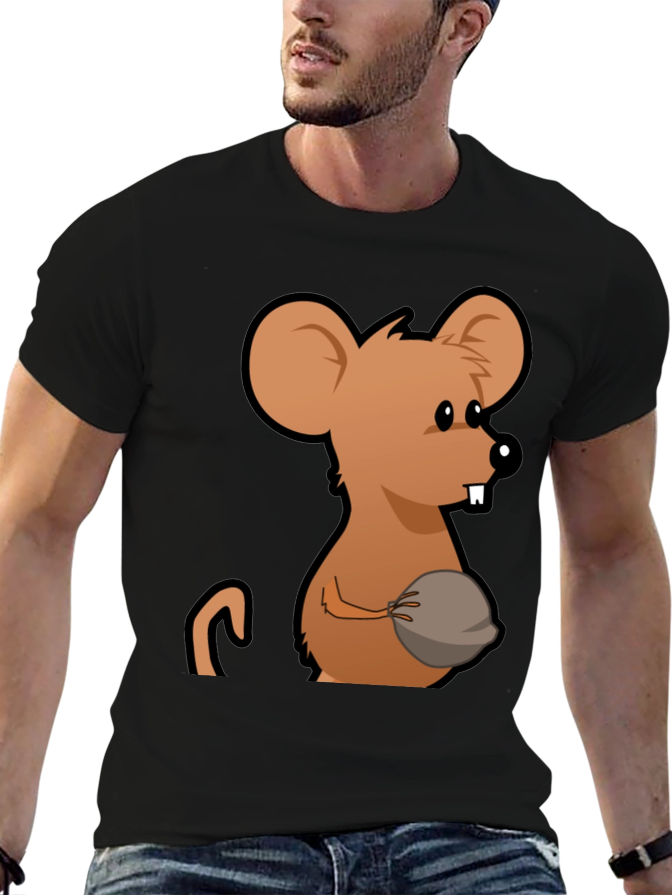 Funny Mouse Graphic T-Shirt