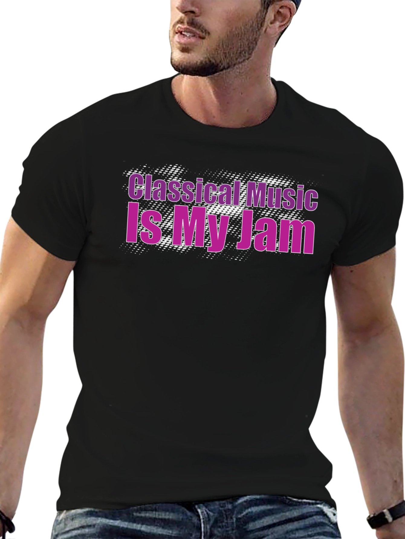 Classical Music Is My Jam Black T-Shirt