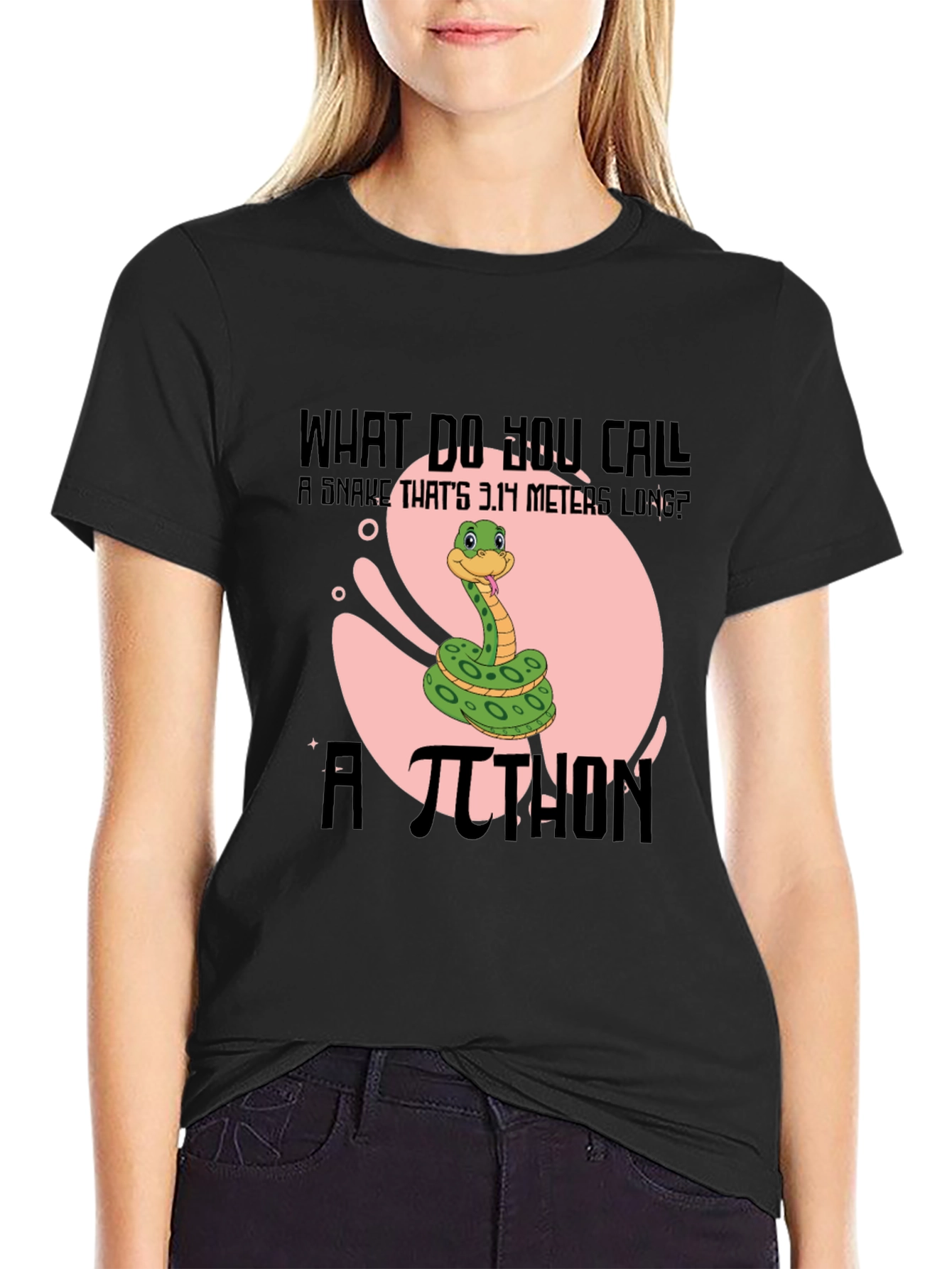 Pi-thon Humor T-Shirt