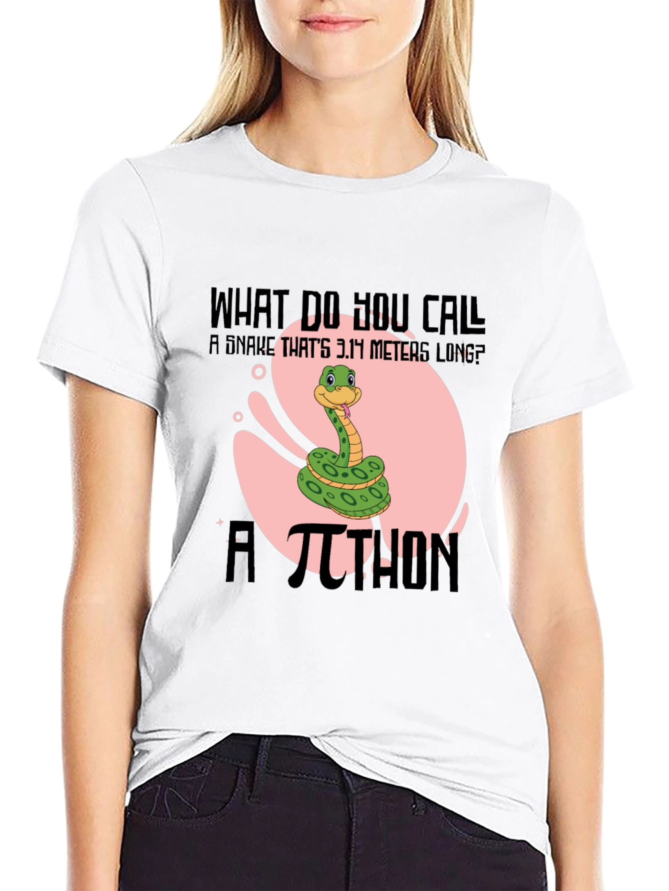 Pi-thon Humor T-Shirt