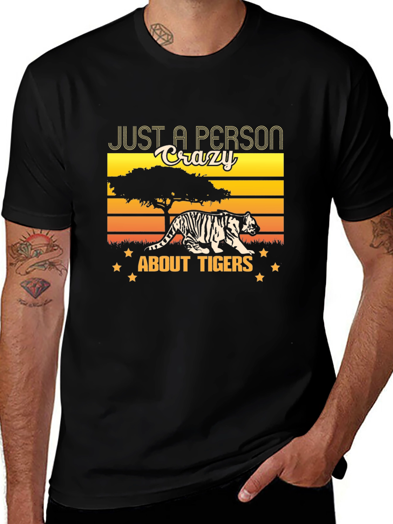 Crazy About Tigers Graphic Tee